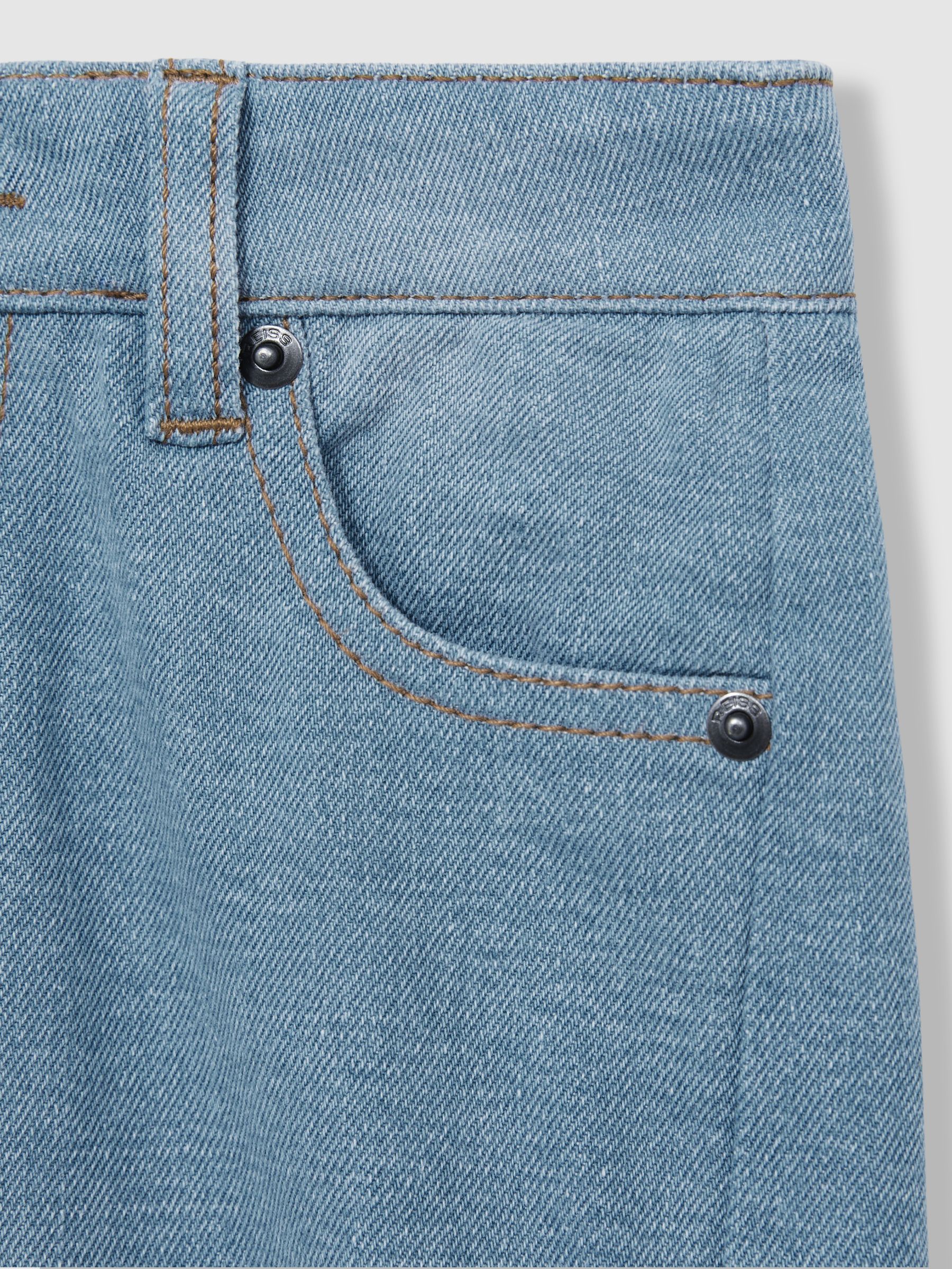 9-13 yrs Patchwork Denim Jeans Two-Tone in Blue