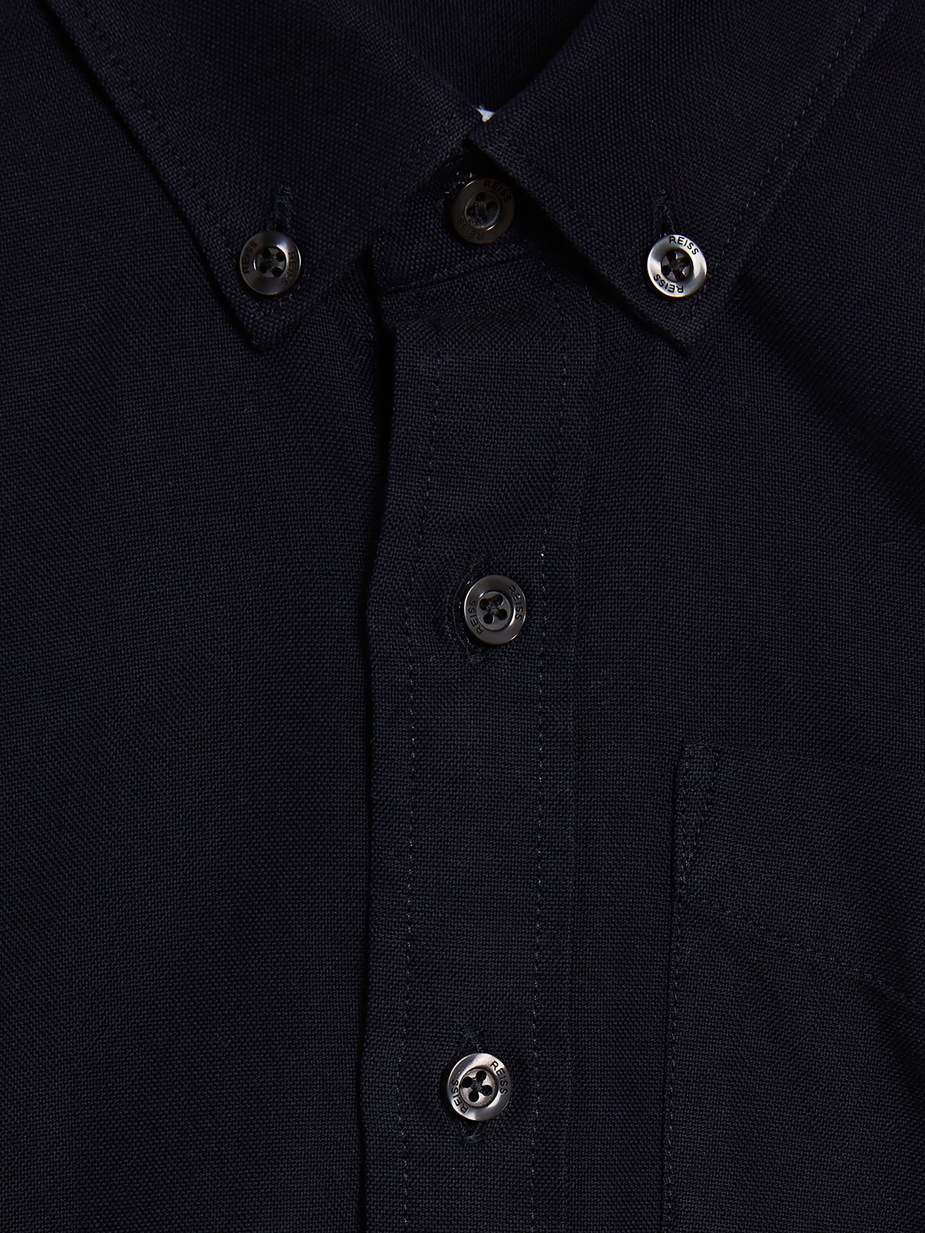 Junior Button Down Oxford Shirt in Navy
