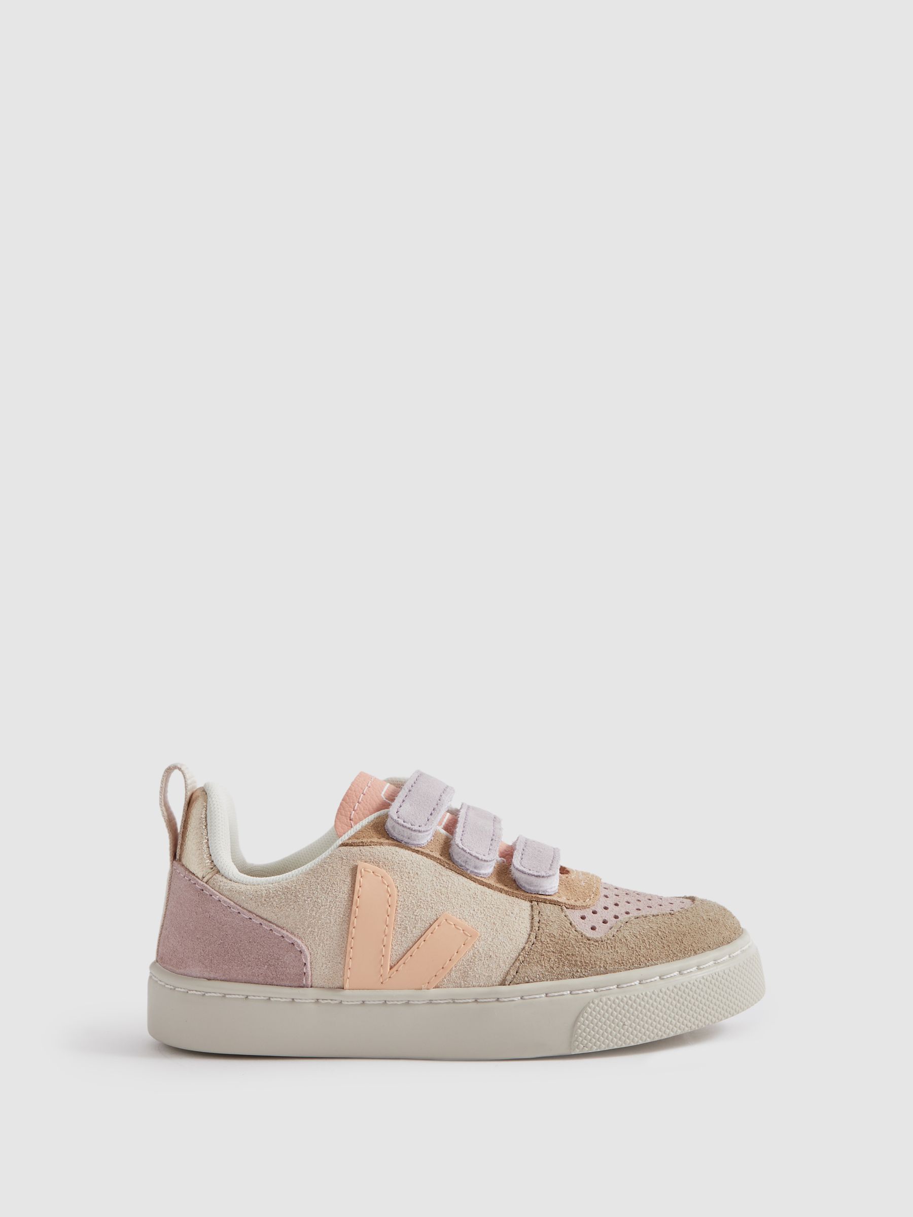 Veja Suede Touch-Strap Trainers in Multi Sable