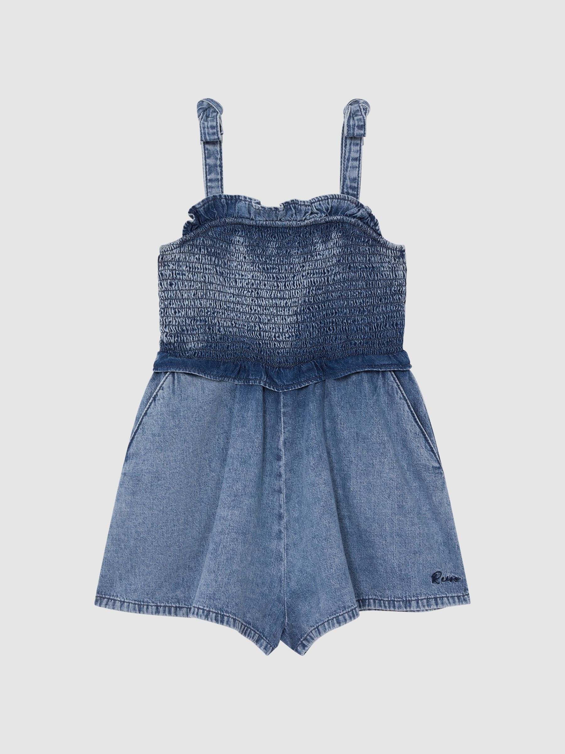 Senior Denim Playsuit in Blue