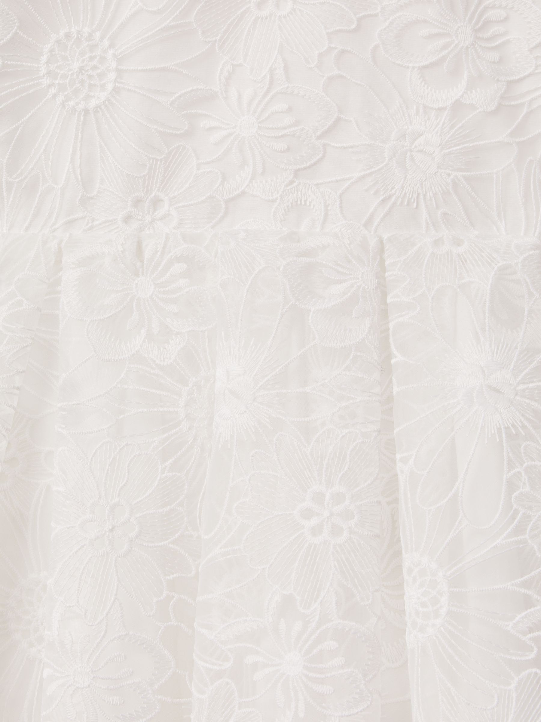 13-14 yrs Lace Puff Sleeve Dress in Ivory