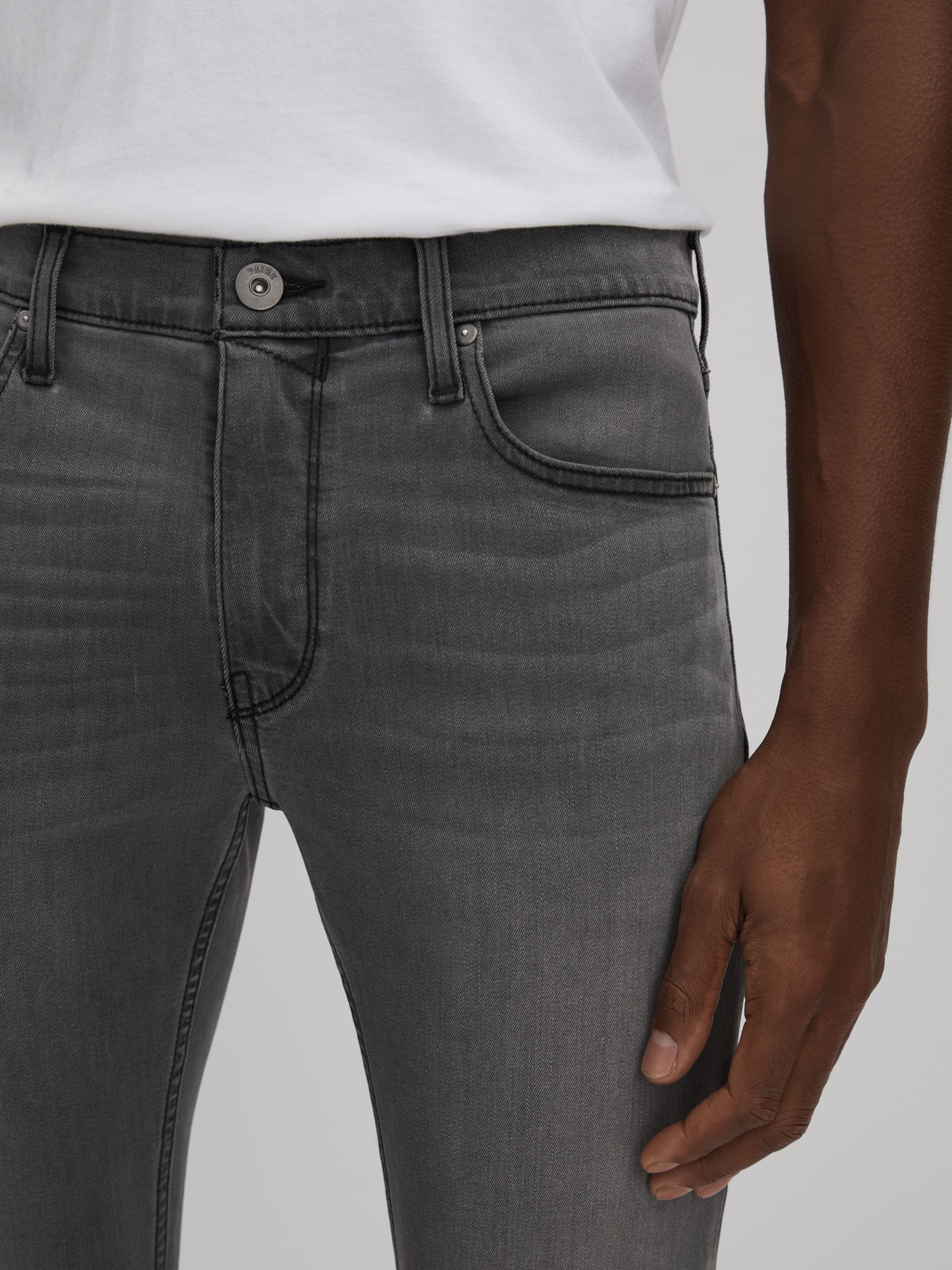 Paige Slim-Fit Stretch Jeans in Jimson Grey