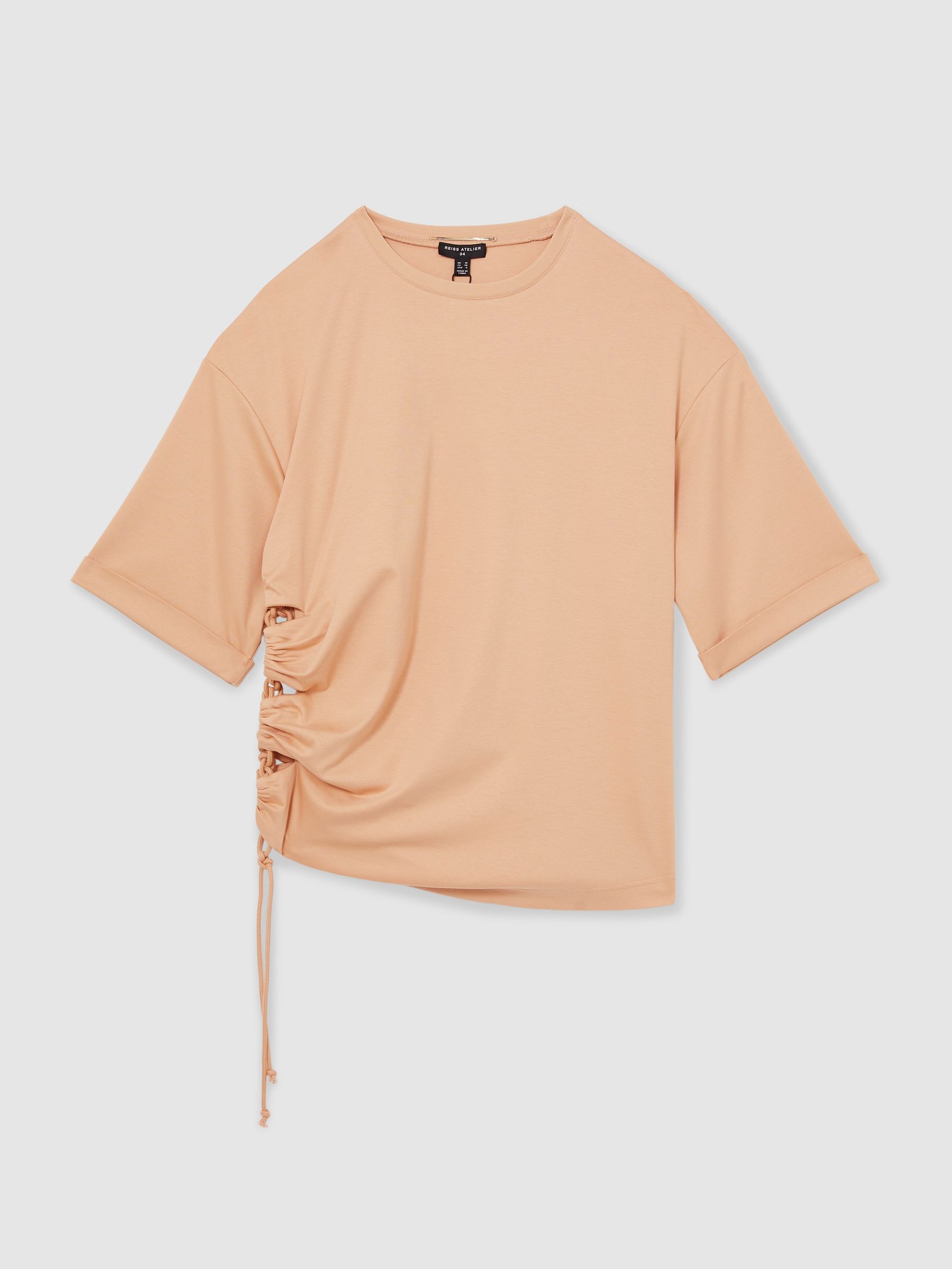 Atelier Cotton Cut-Out Rope-Cord Top in Neutral