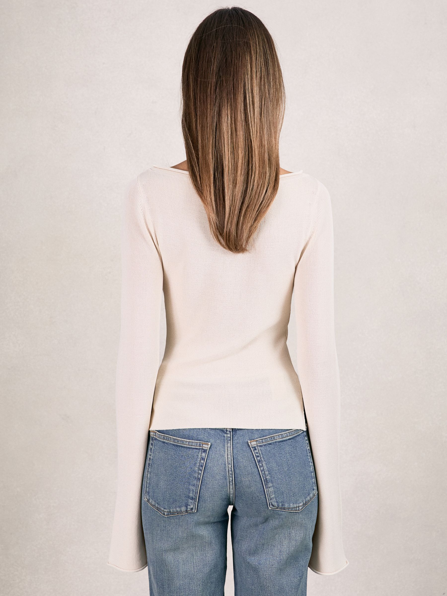 100% Cotton Jumper in Ecru