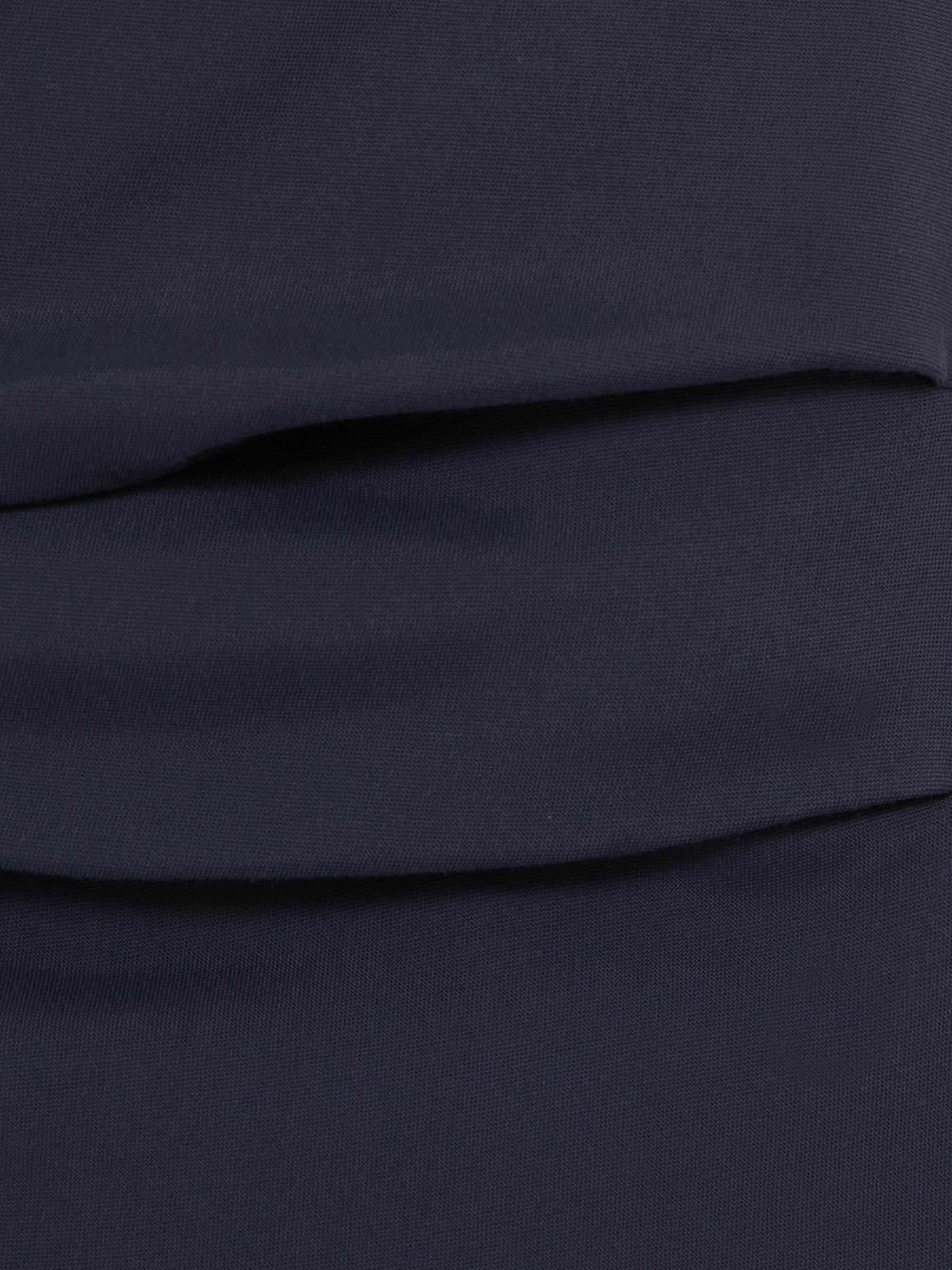 Ruched Bandeau Top in Navy