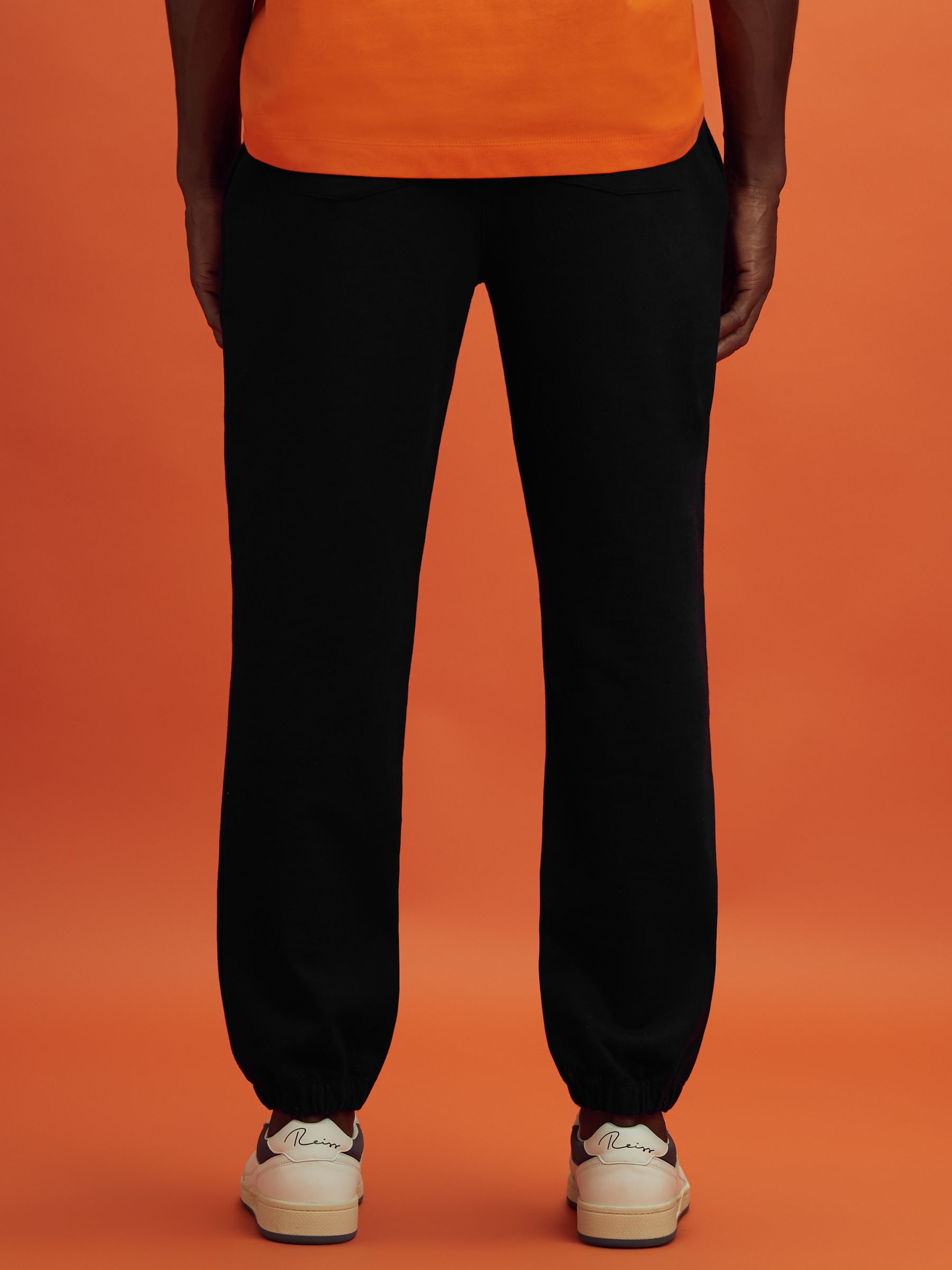 McLaren F1 Cotton Drawstring Joggers in Black