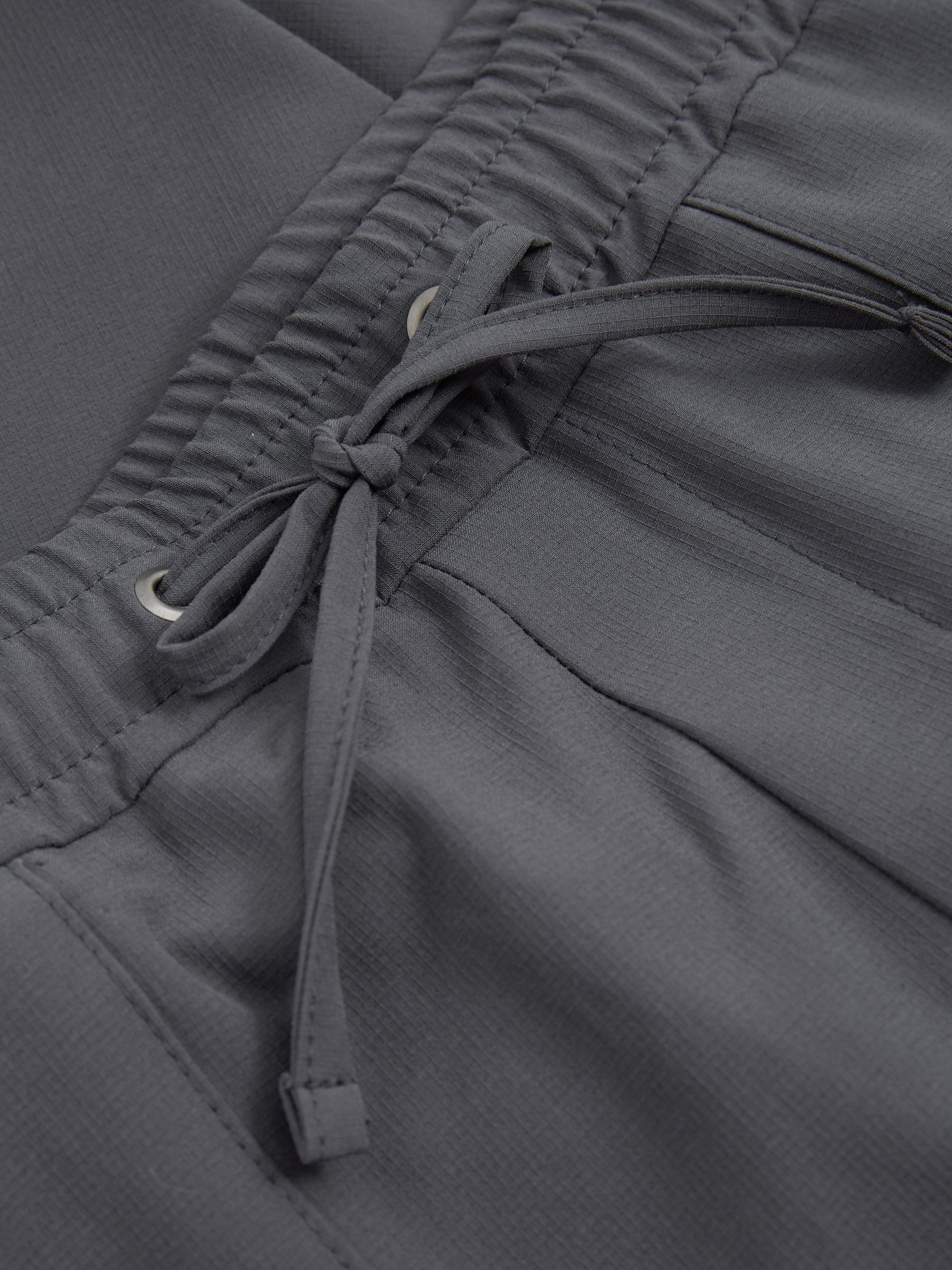 Elasticated Cargo Trousers in Airforce Blue