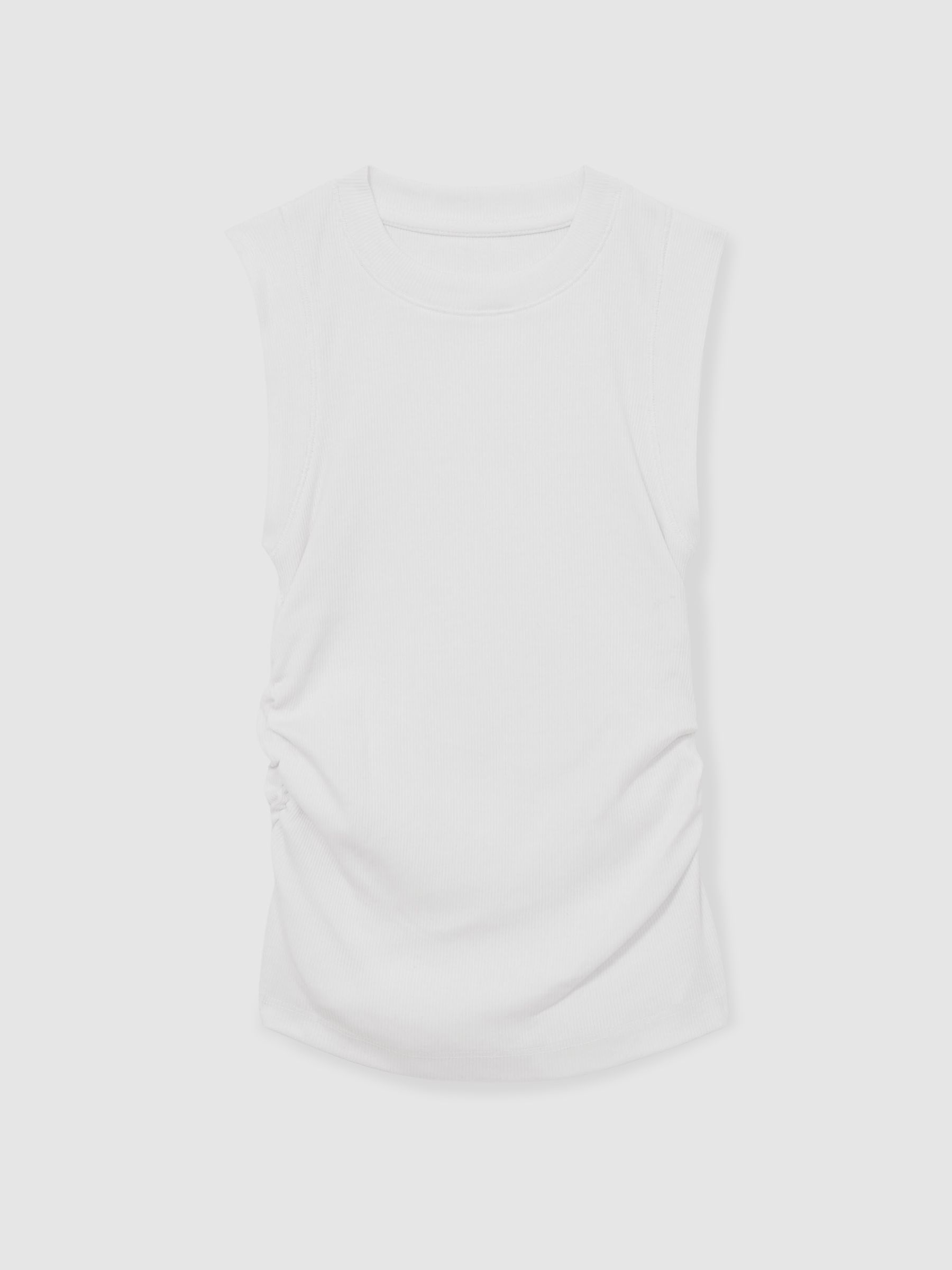 13-14 yrs Ruched Vest Top in White