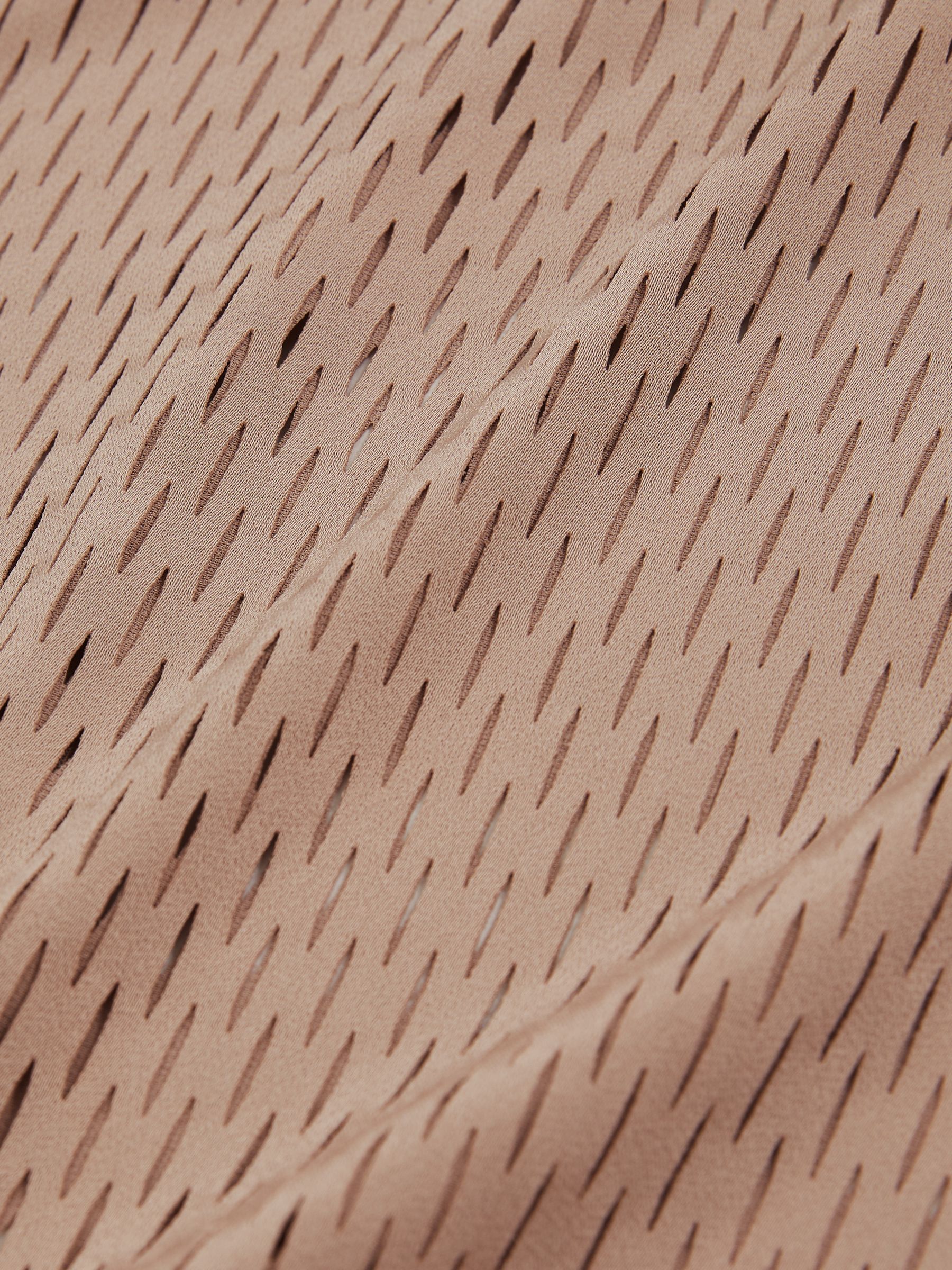 Atelier Laser-Cut Vest Top in Taupe