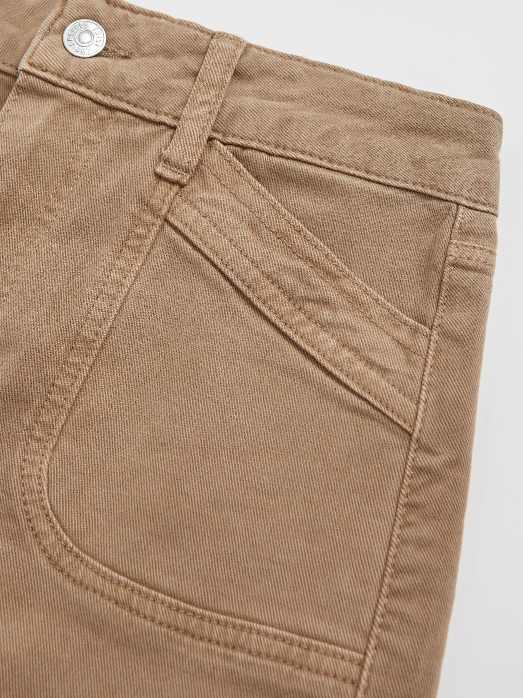 Paige Anessa Curved Jeans in Light Brown