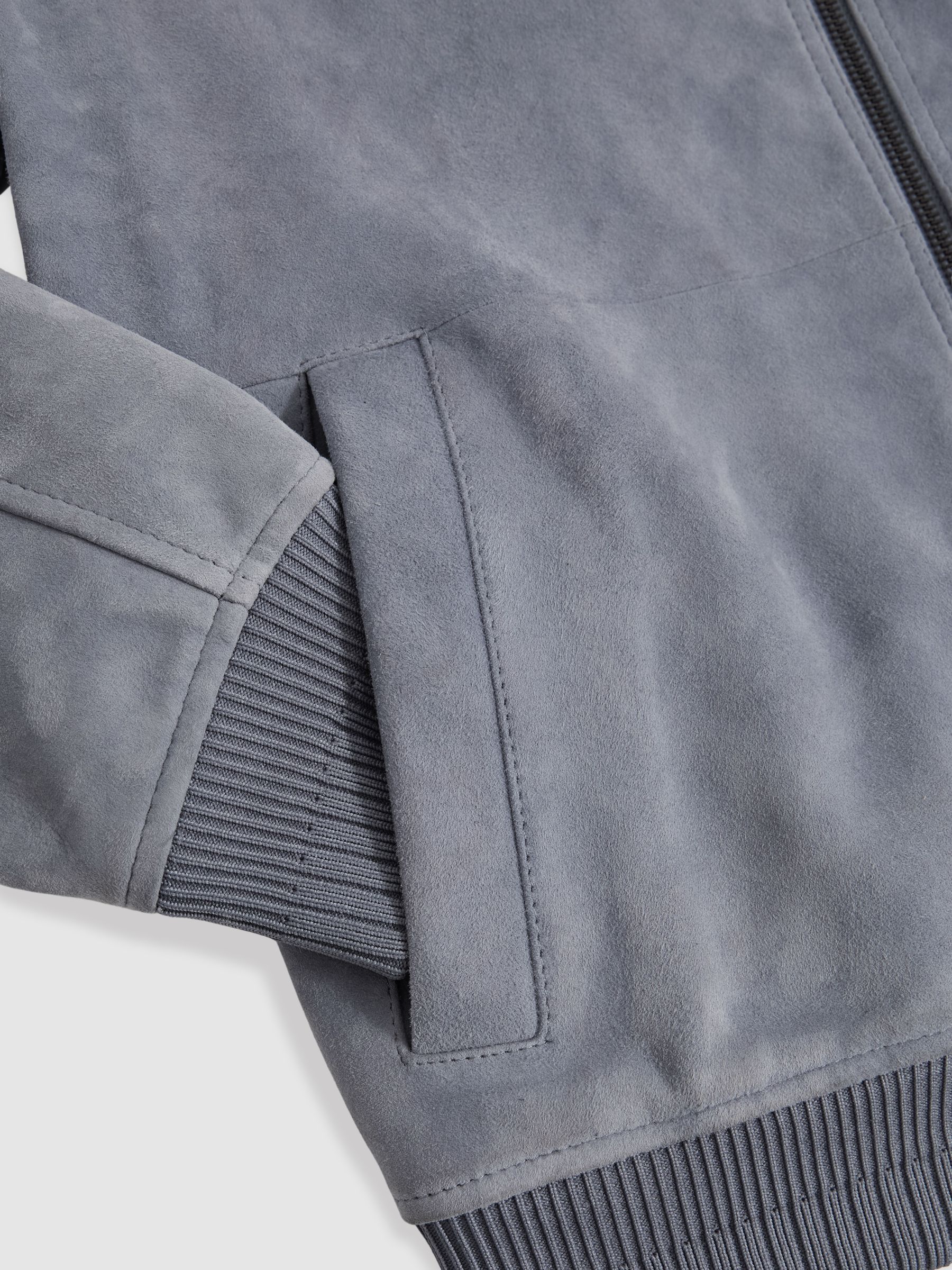 Bomber Jacket in Denim Blue