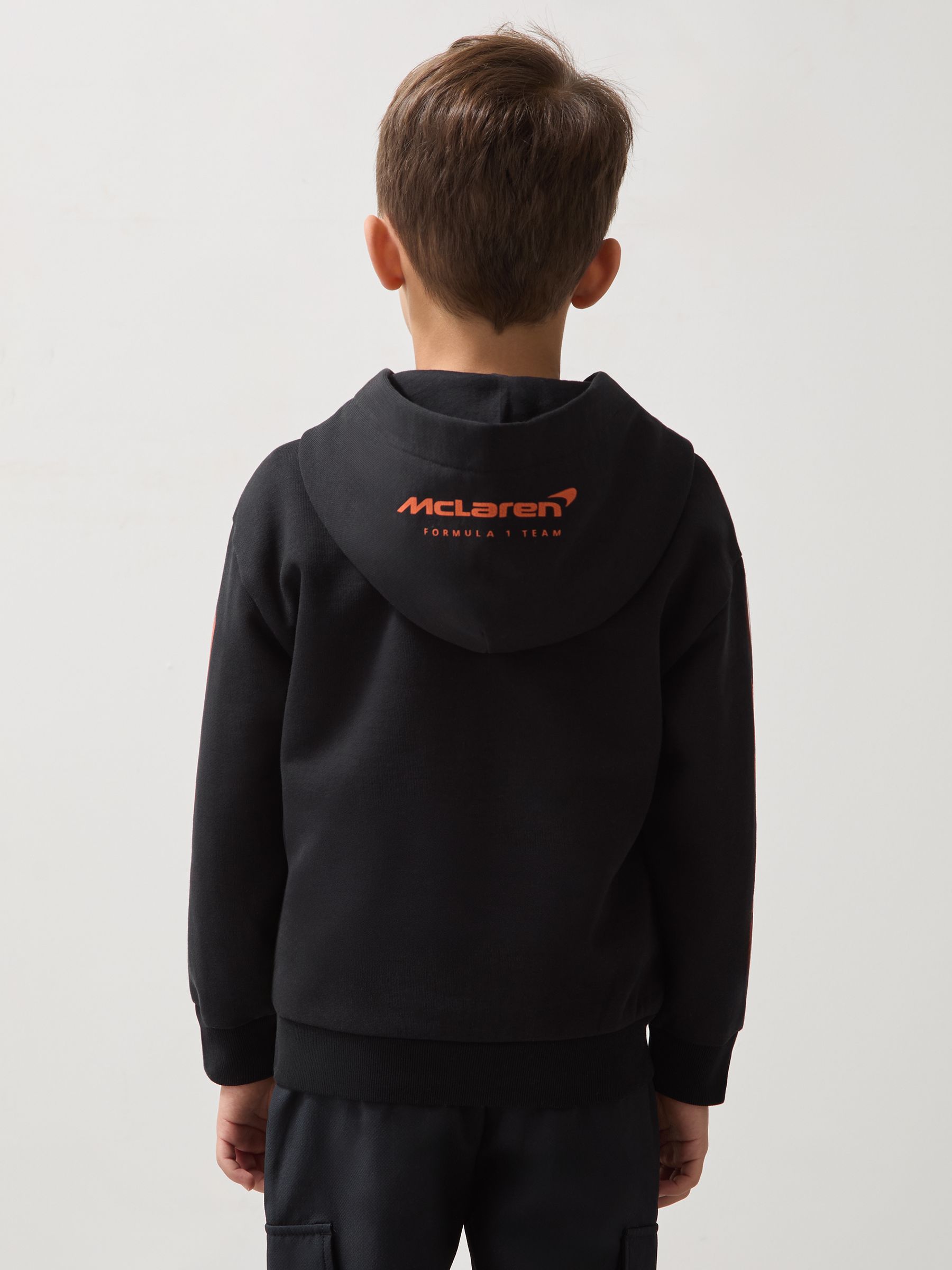 3-9 yrs McLaren F1 Team Cotton Logo Hoodie Unisex Fit in Black