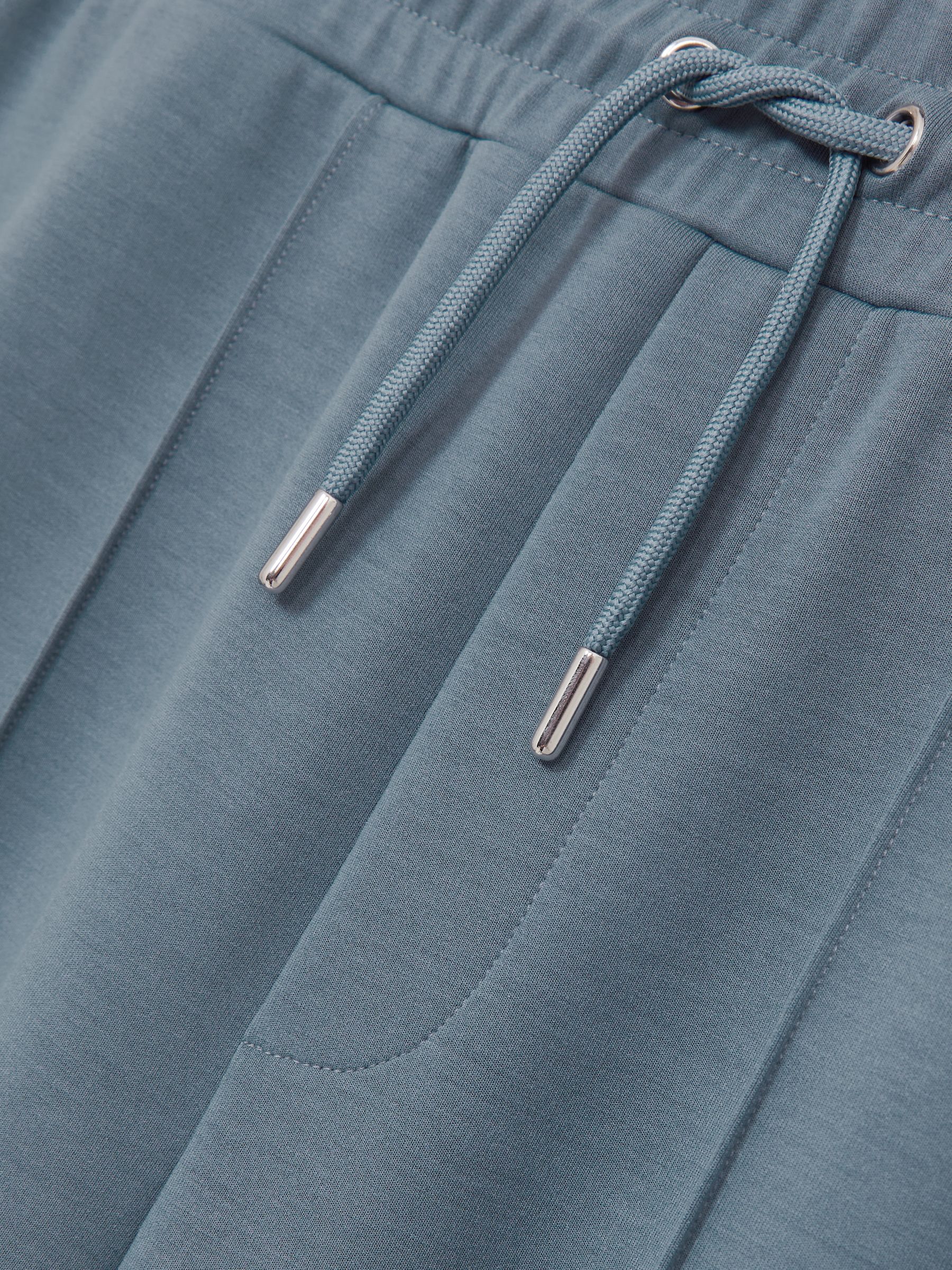 Stretch Jersey Tailored Joggers in Airforce Blue