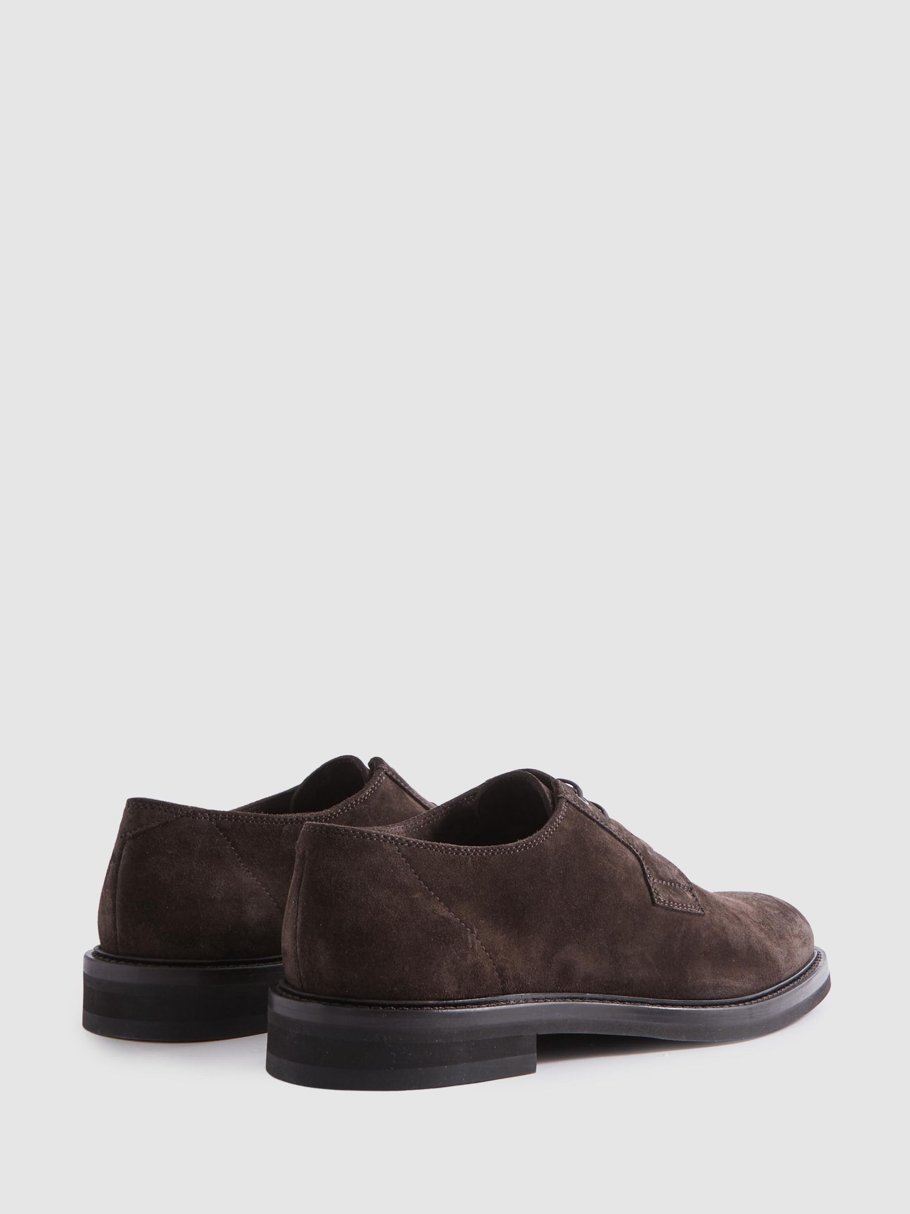 Harrys London Suede Lace-Up Shoes in Dark Brown