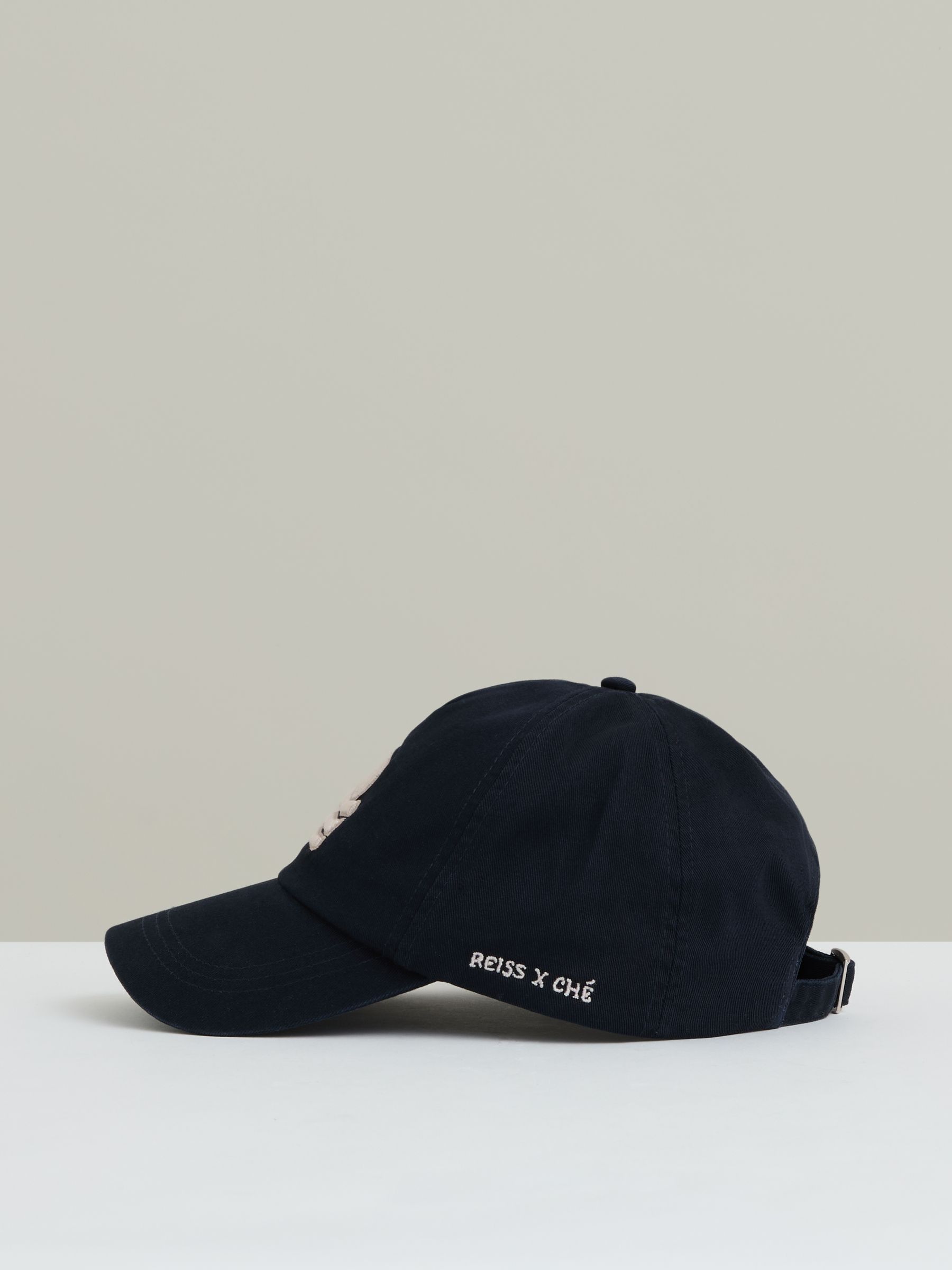 Sunset-Embroidered Cap in Navy