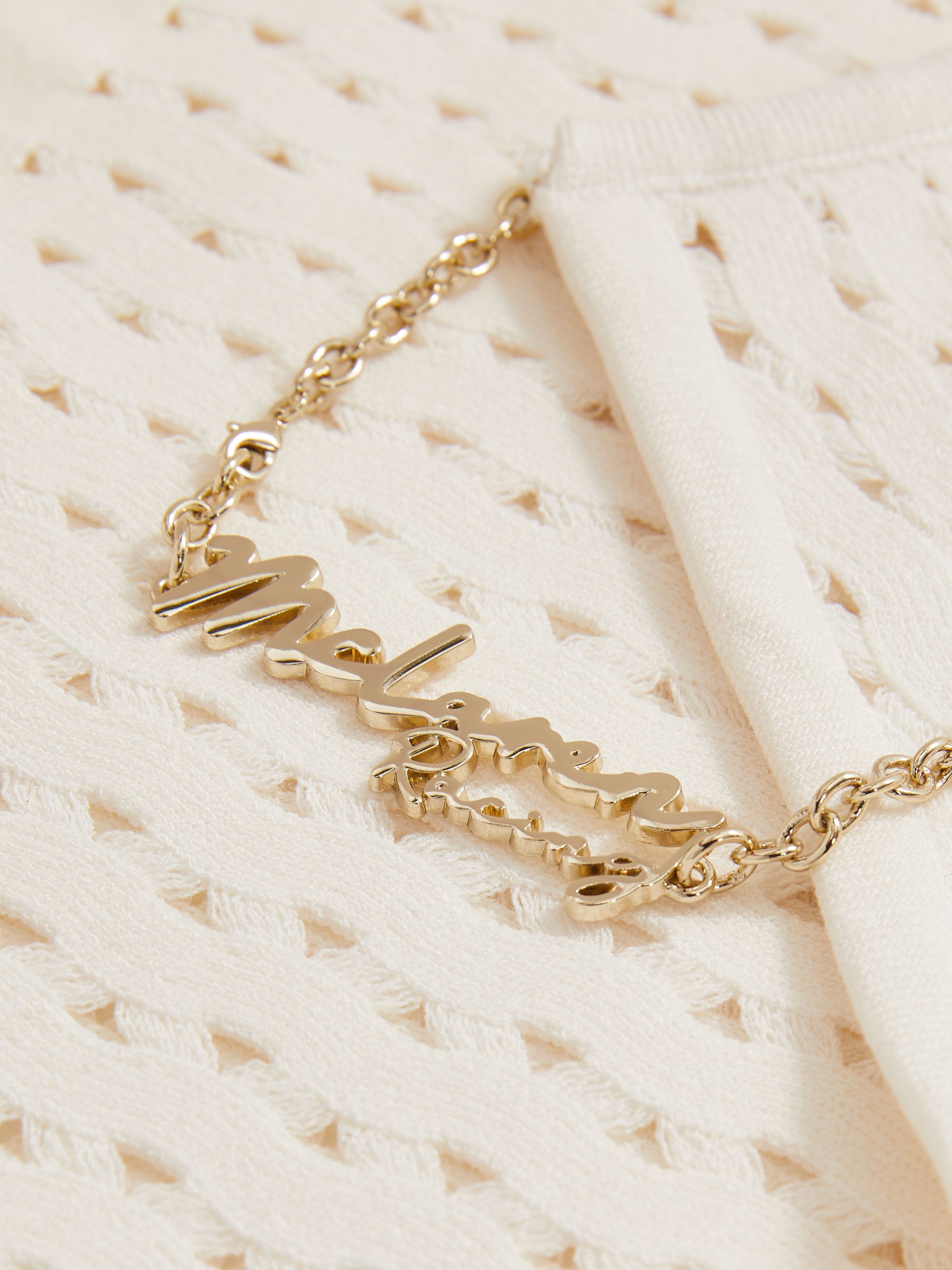 McLaren F1 Team One-Sleeve Crop Top in White