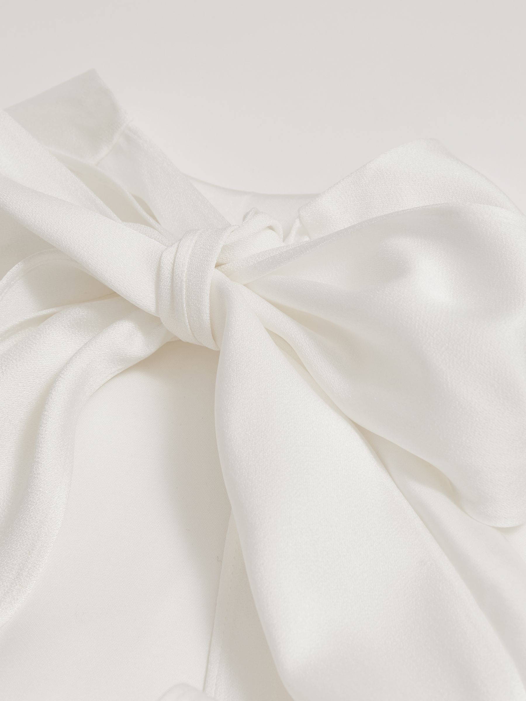 Atelier Duchess Satin Maxi Dress in White