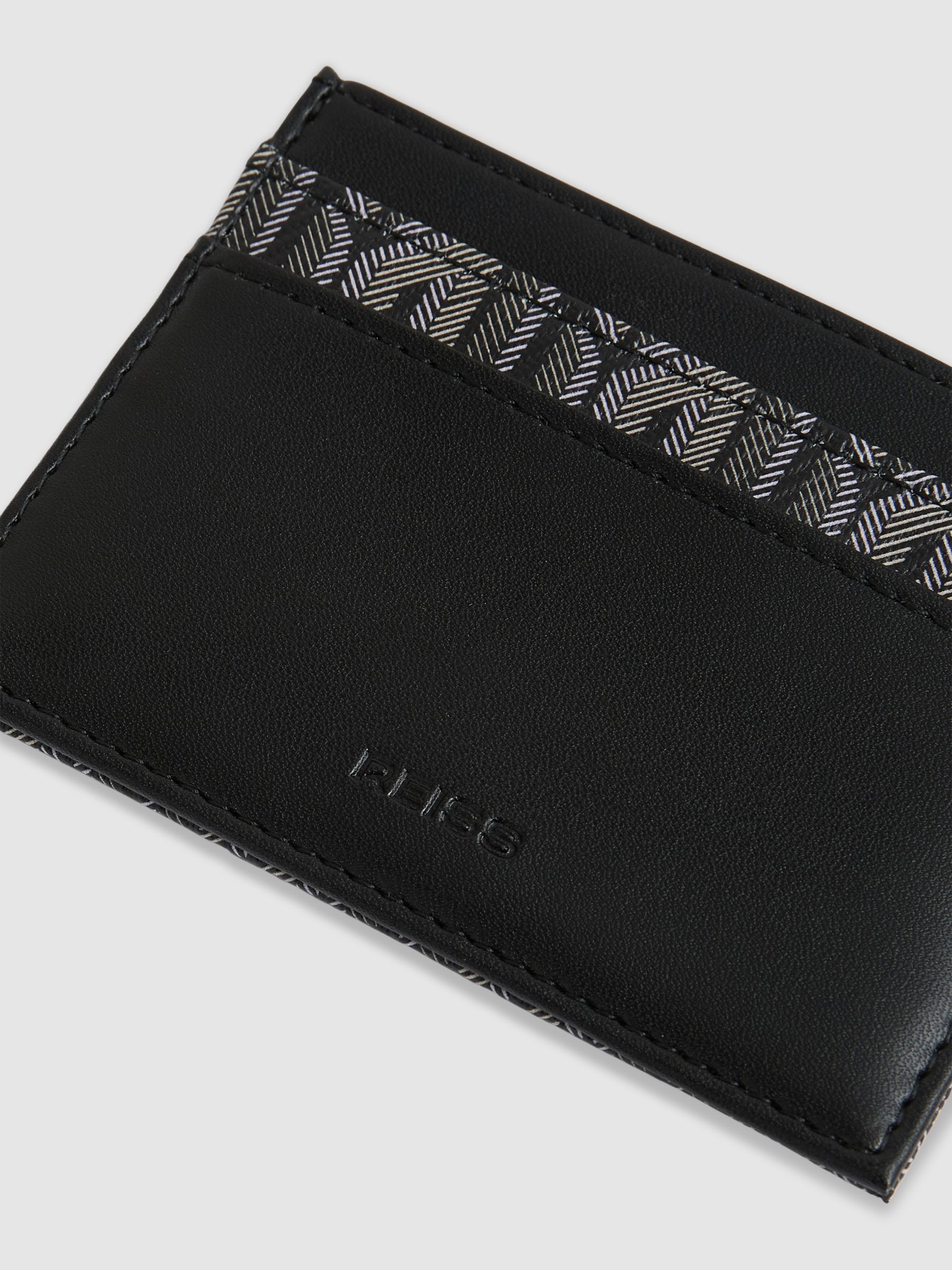 Monogram Canvas Card Holder in Grey Multi