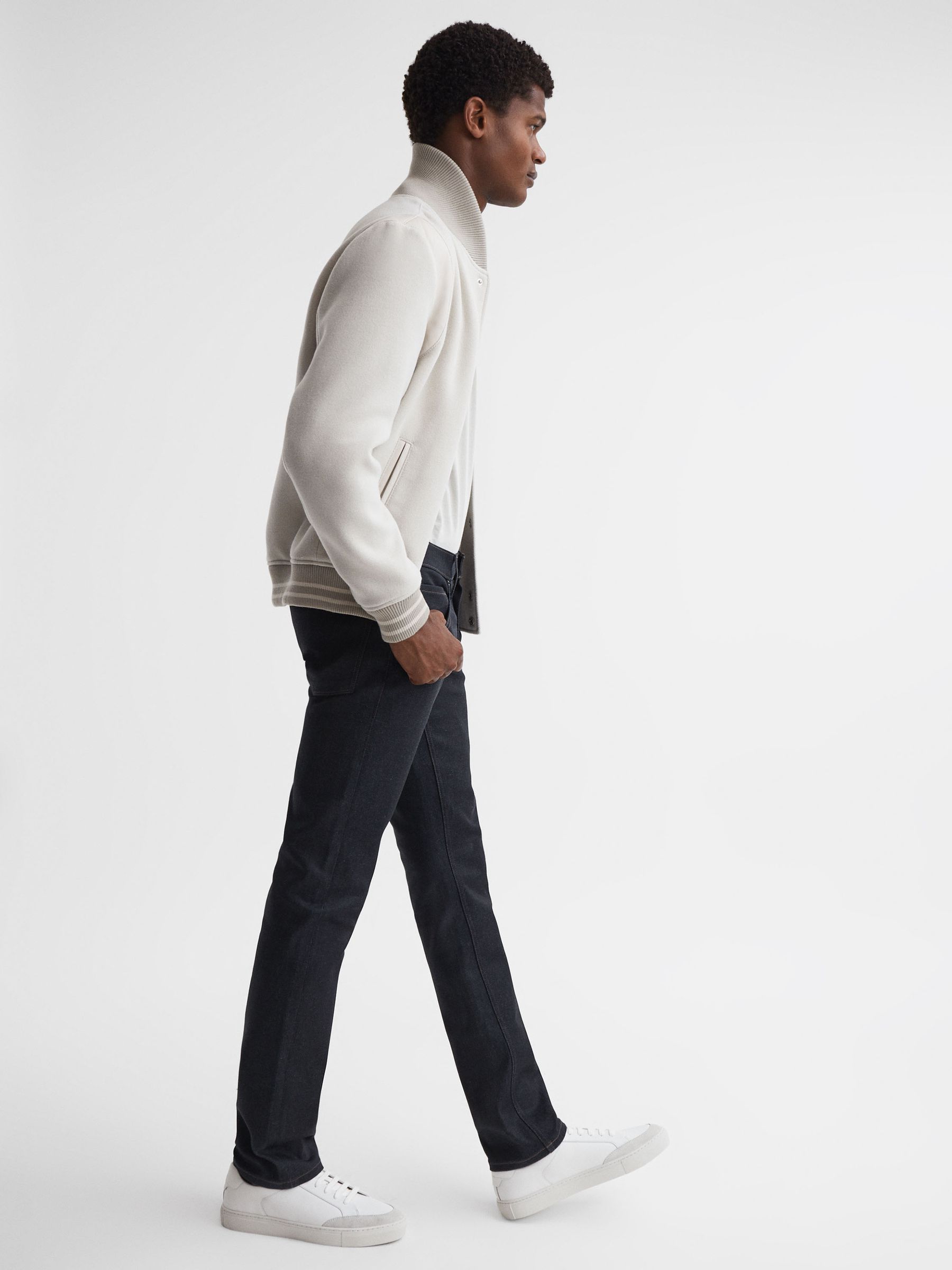 Paige High Stretch Jeans in Spence Coated