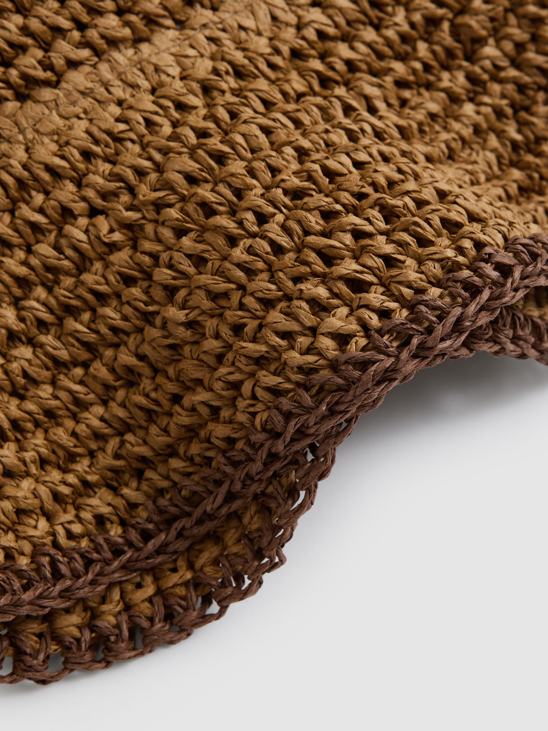 Straw Sun Hat in Tan