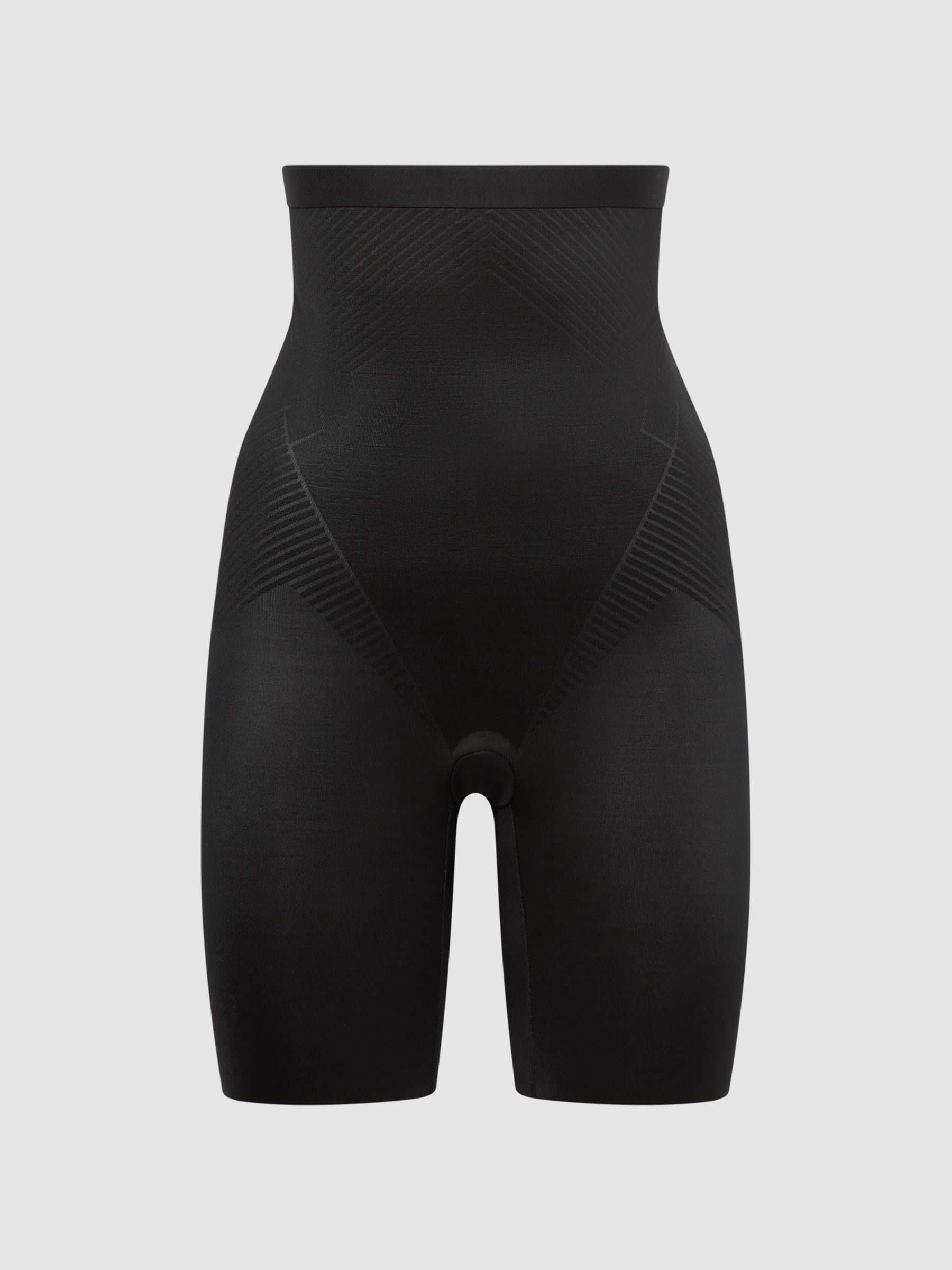 Spanx Shapewear Firming High-Waisted Mid-Thigh Shorts in Black