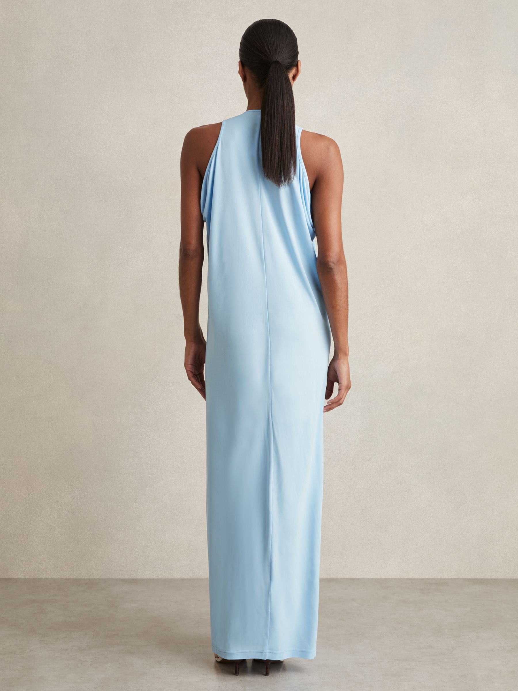Jersey Maxi Dress in Blue