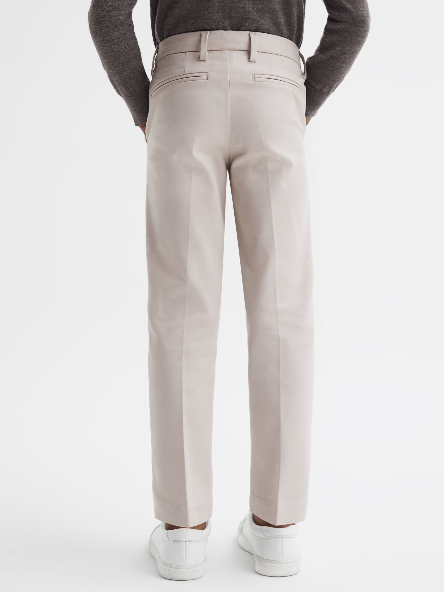 9-14 yrs Slim Fit Tapered Chinos in Stone