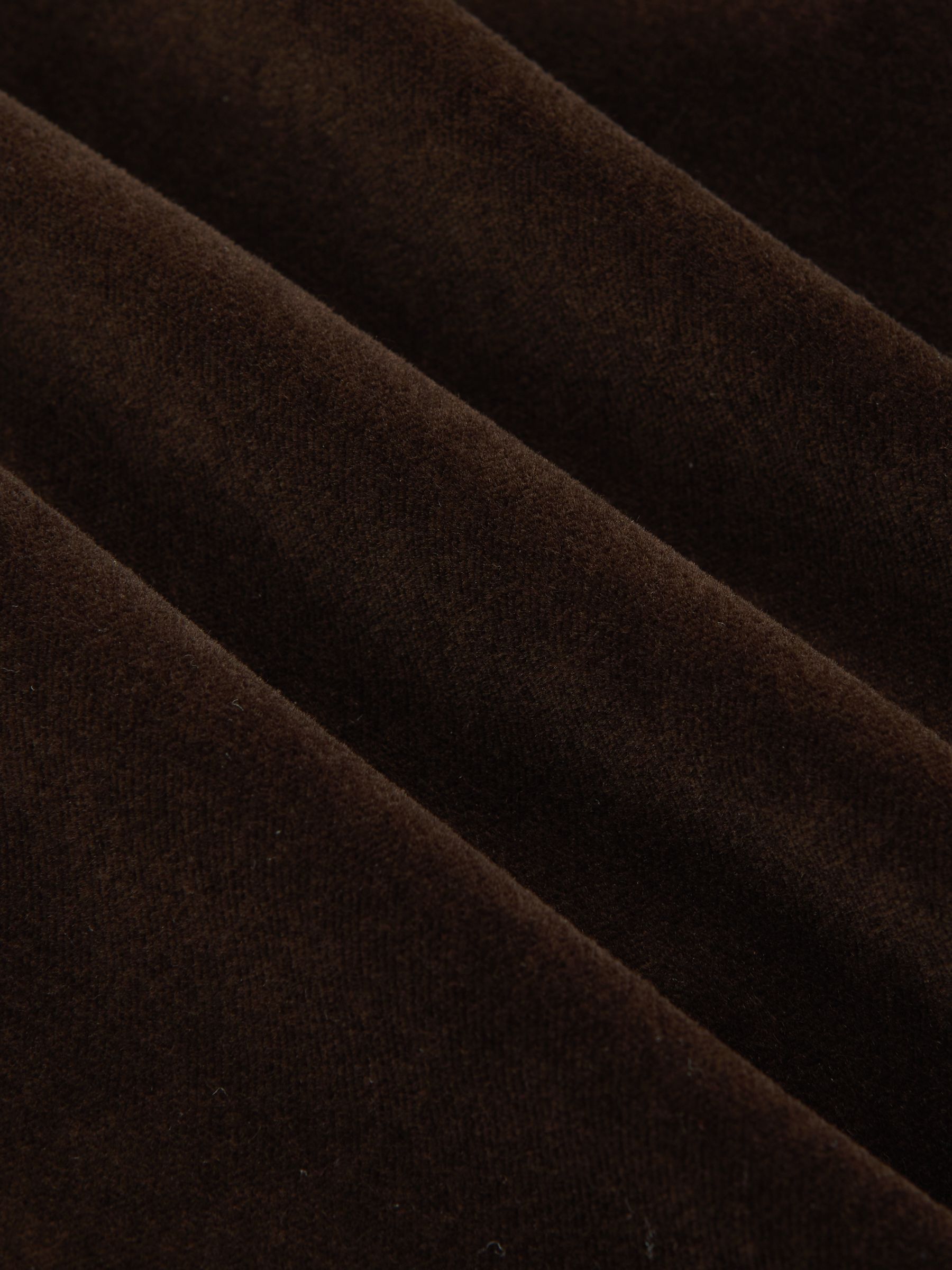 Double-Breasted Velvet Blazer Regular-Fit in Chocolate Brown