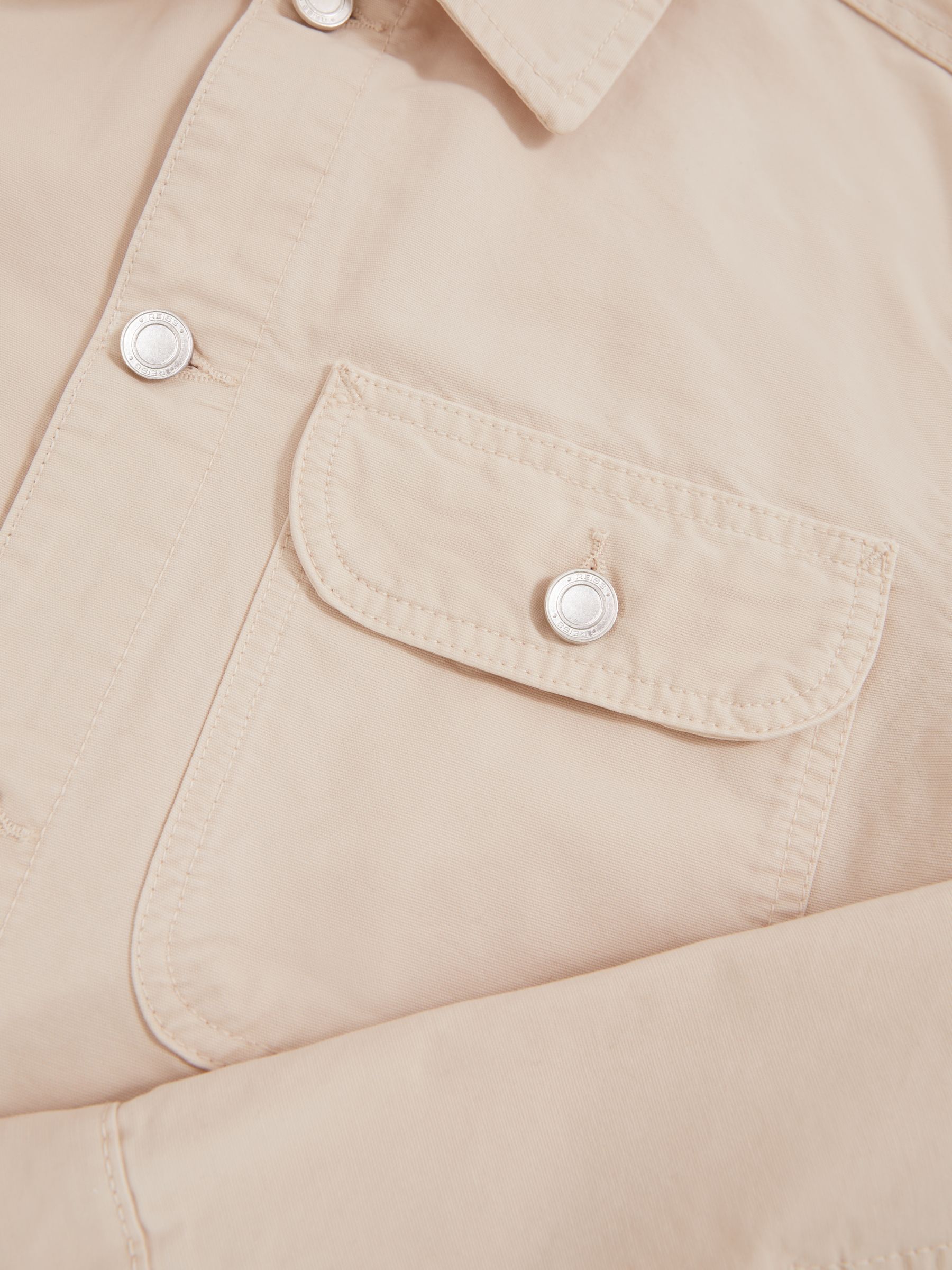 Cotton Worker Jacket in Stone