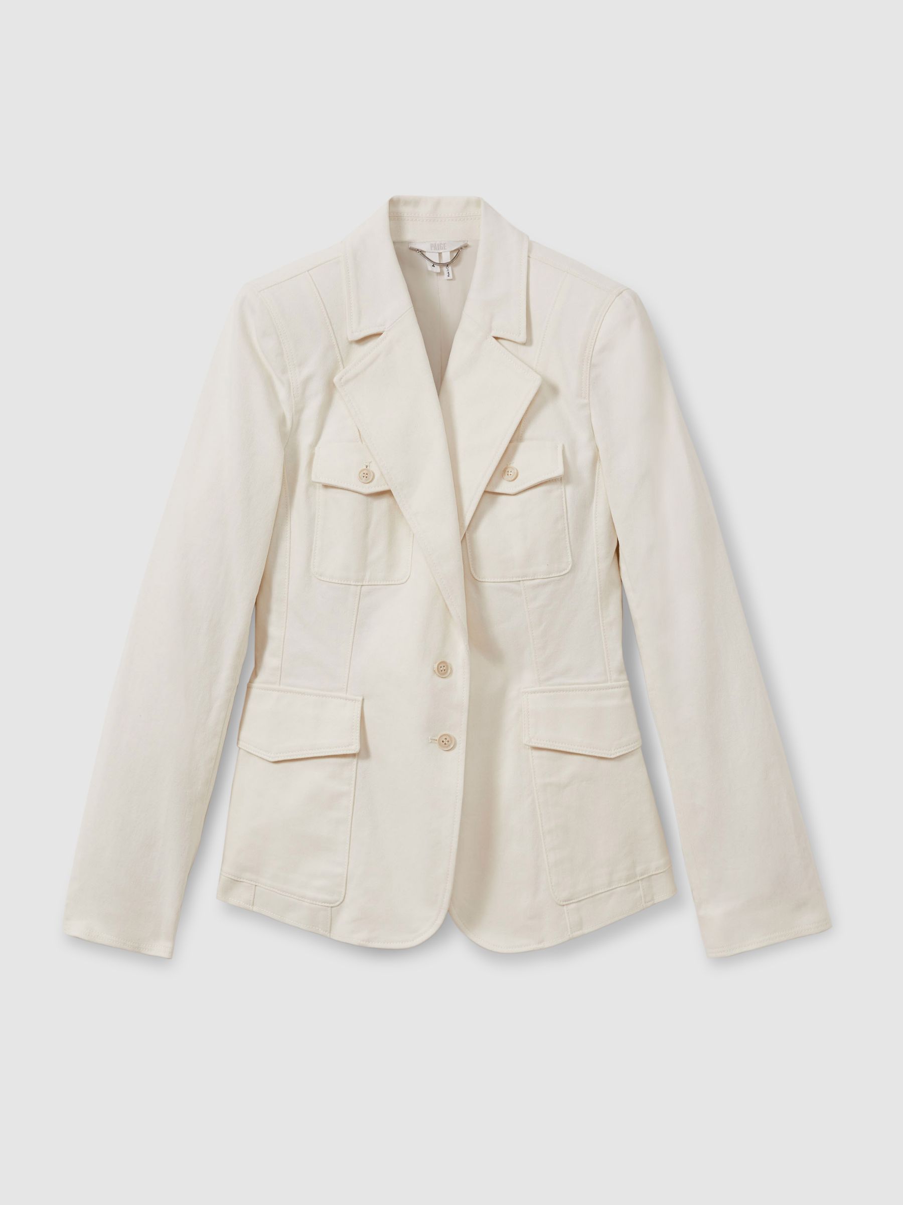 Romona Ivory Paige Denim Blazer