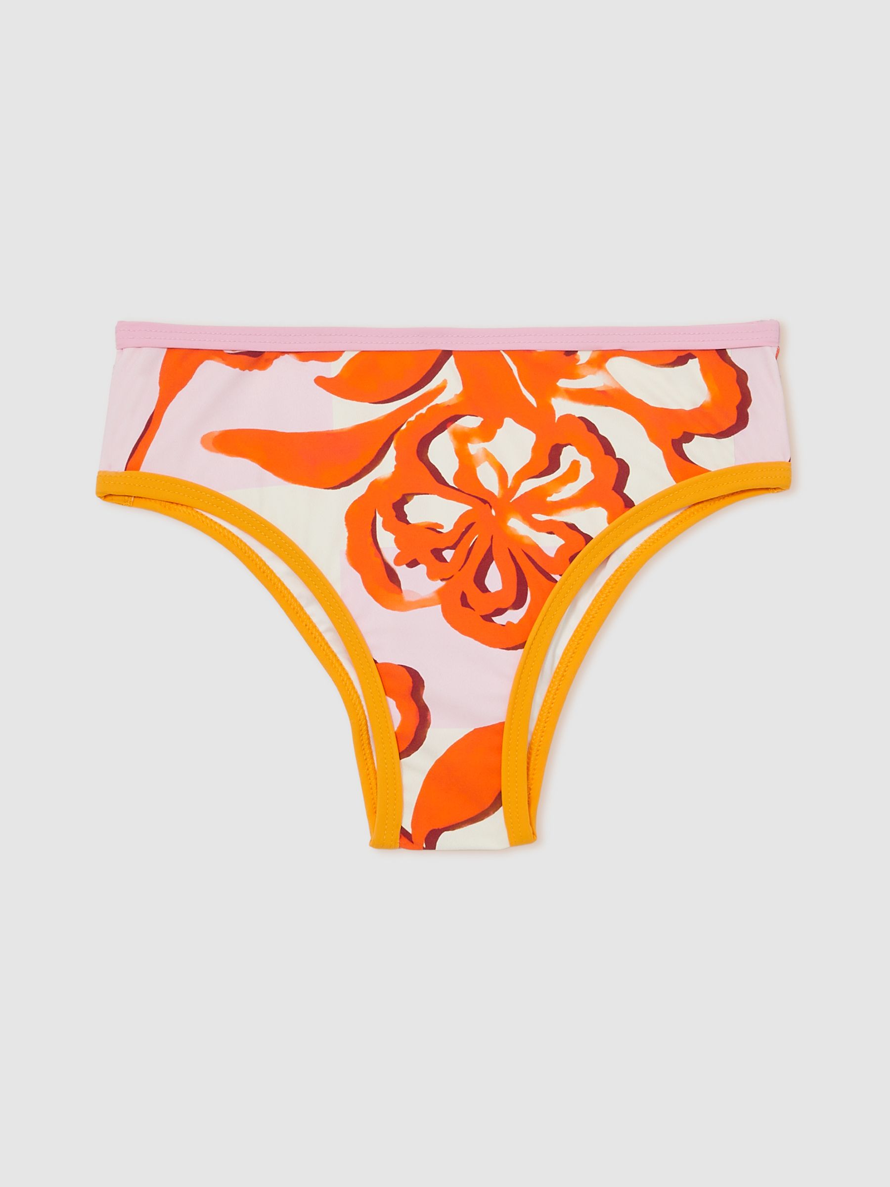 9-13 yrs Floral-Print Bikini Bottoms in Pink Print