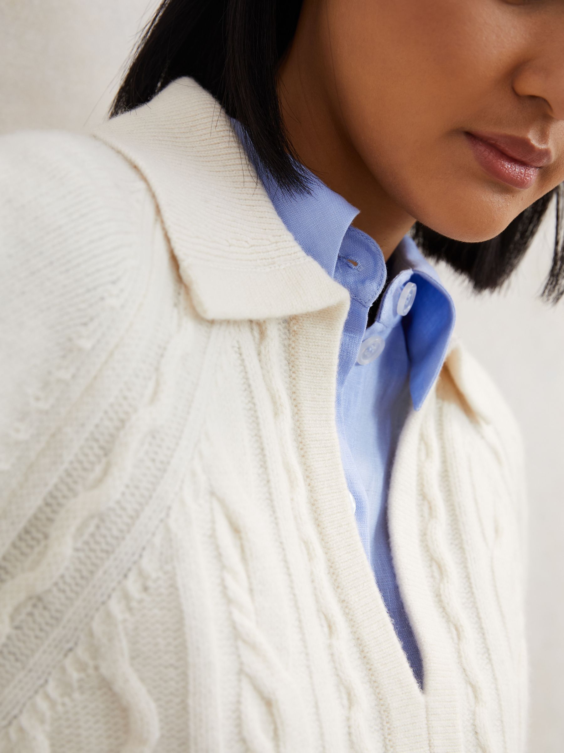 Cable Stitch Jumper in Ivory