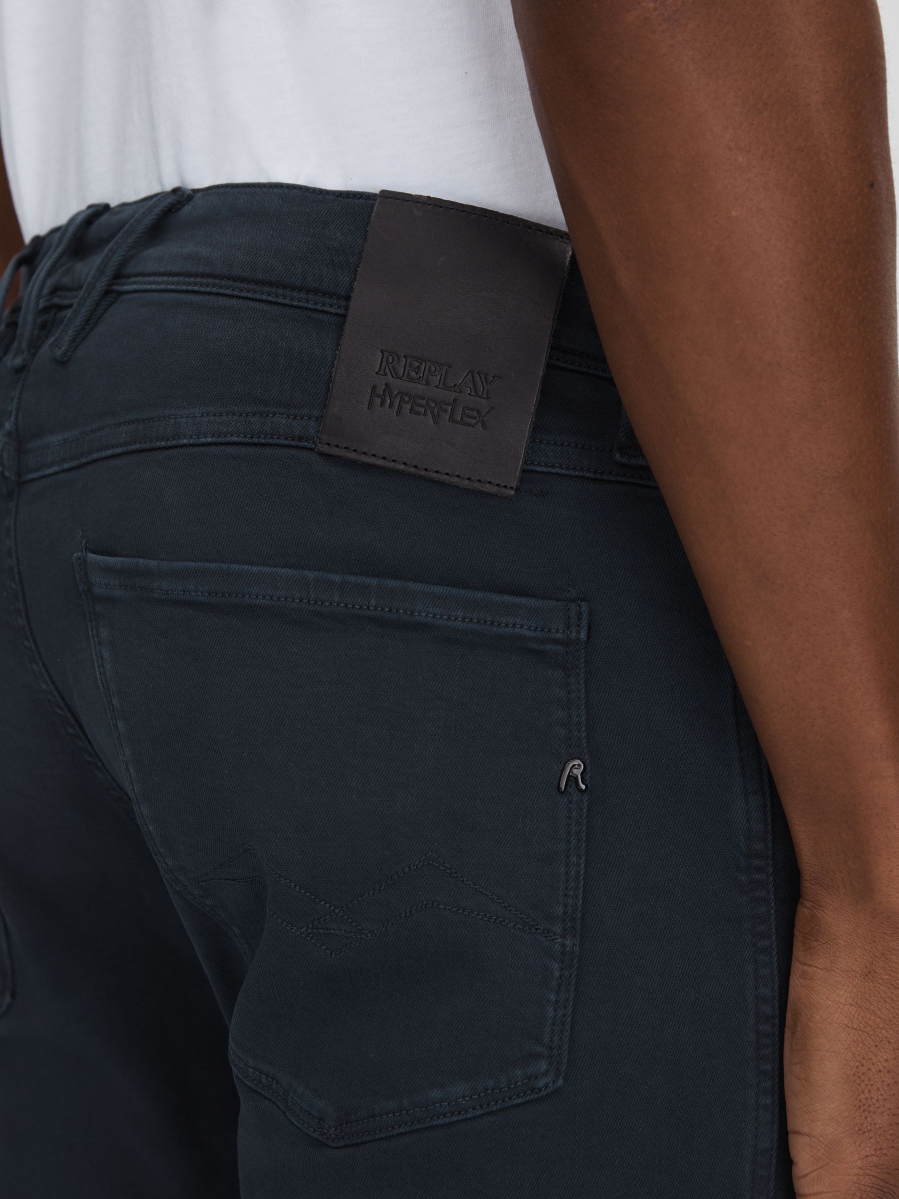 Slim Fit Garment Dyed Jeans in Blue