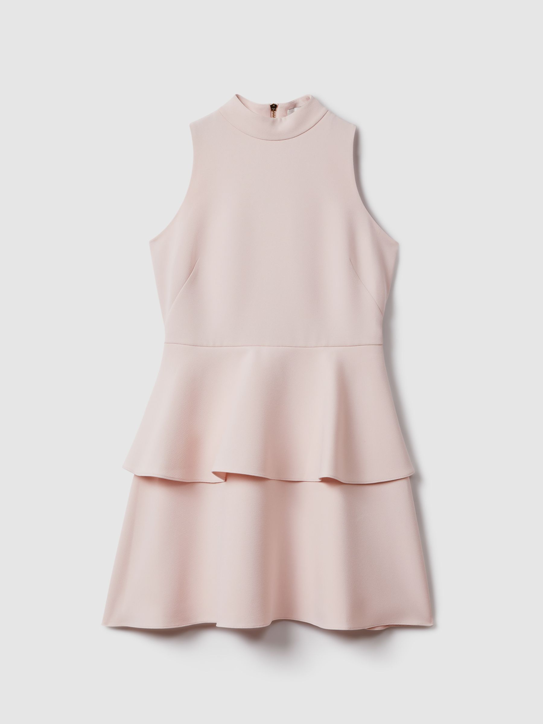 Florere Pale Pink Florere Pale Pink Tiered Mini Dress