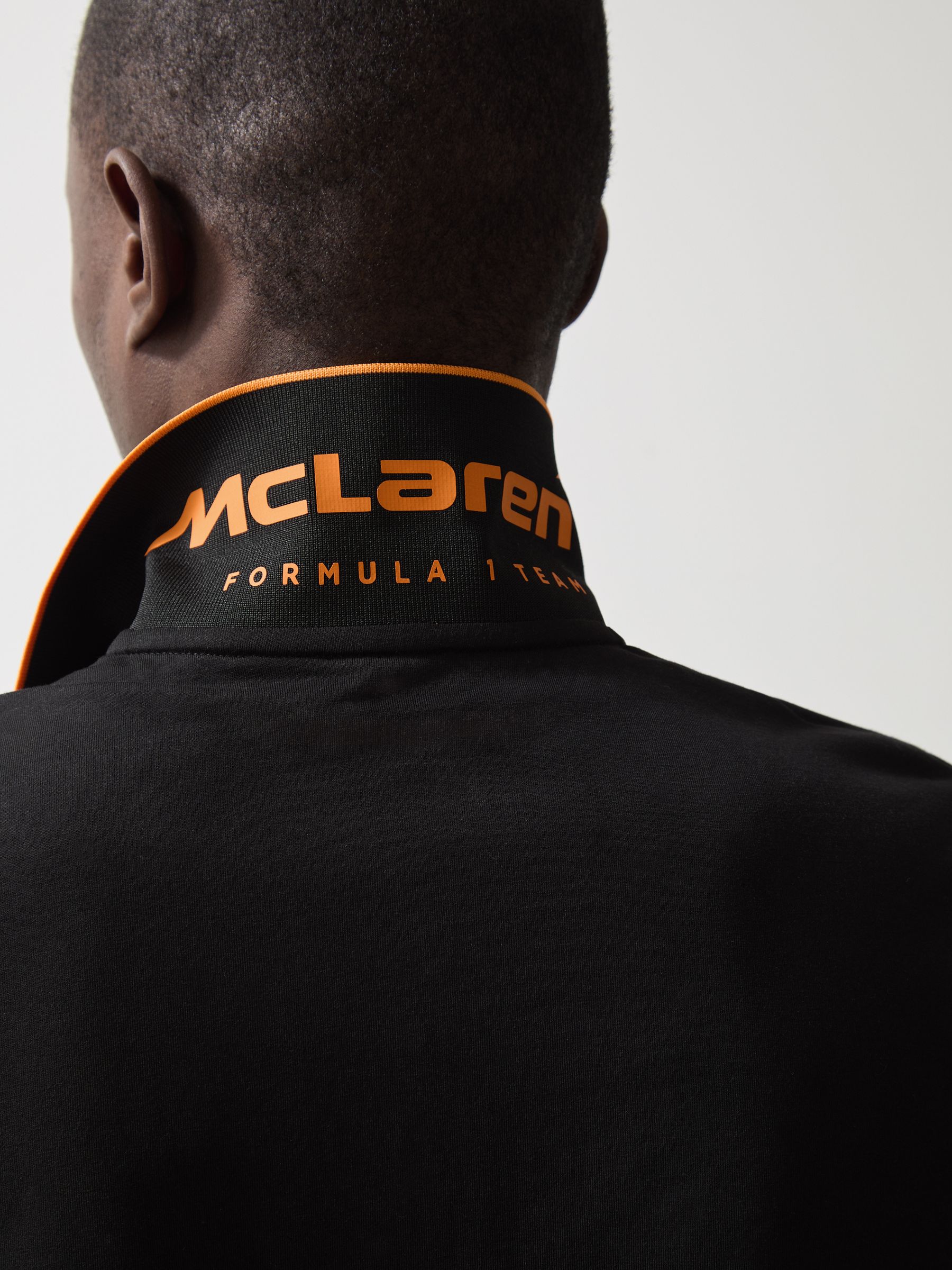 McLaren F1 Team Cotton Polo Shirt in Black