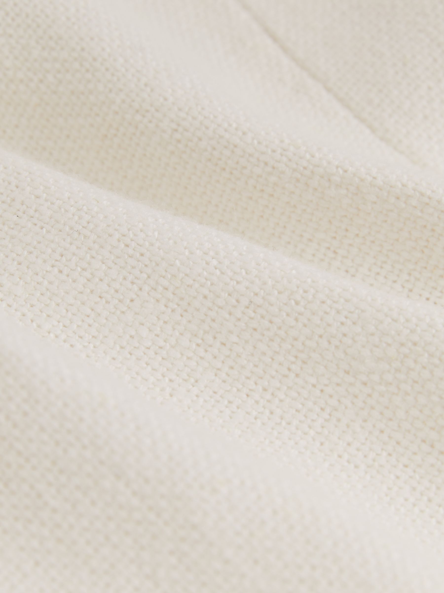 Petite Linen-Blend Double-Breasted Suit Jacket in White