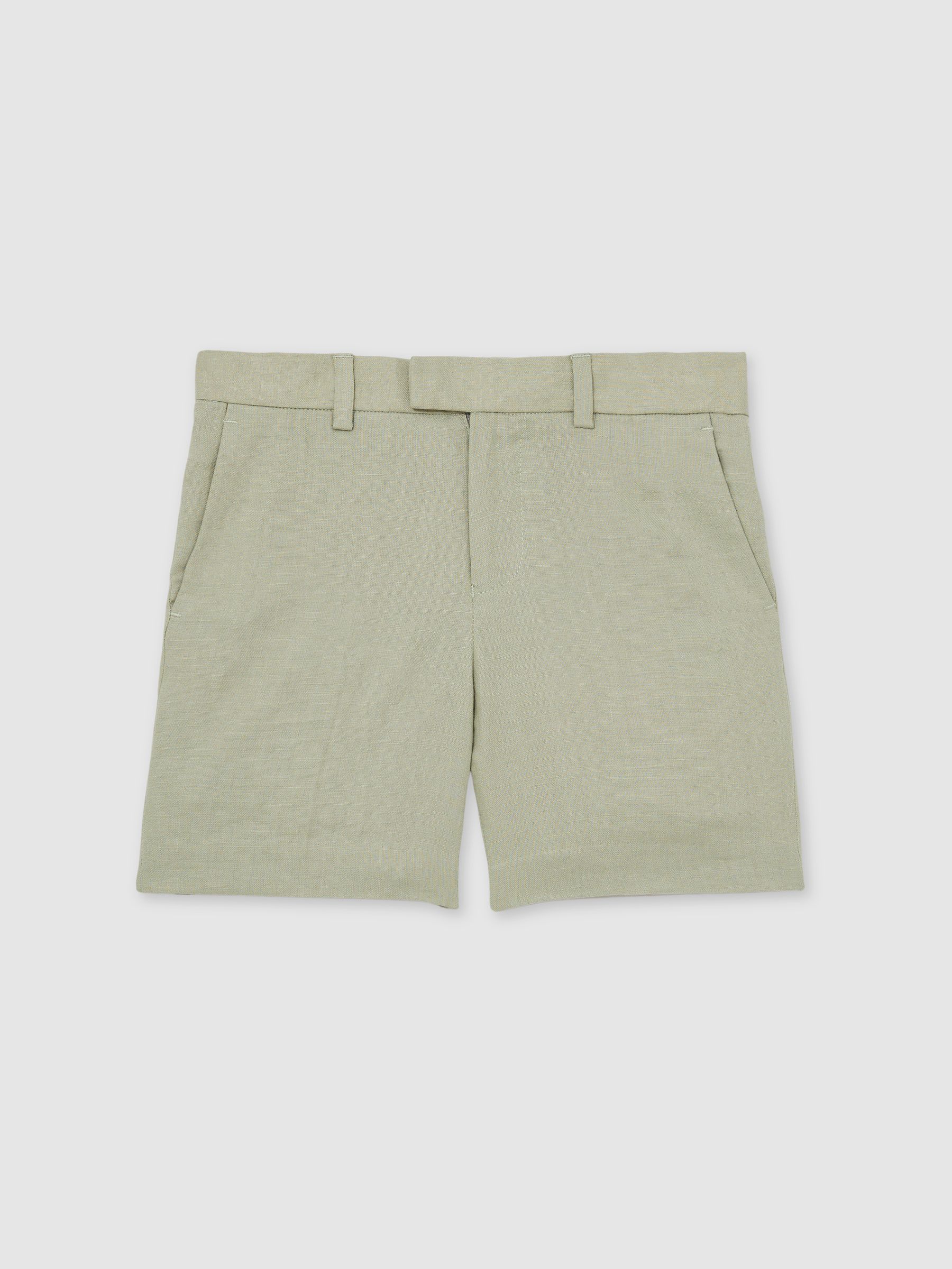 3-9 yrs Linen Suit Shorts in Apple