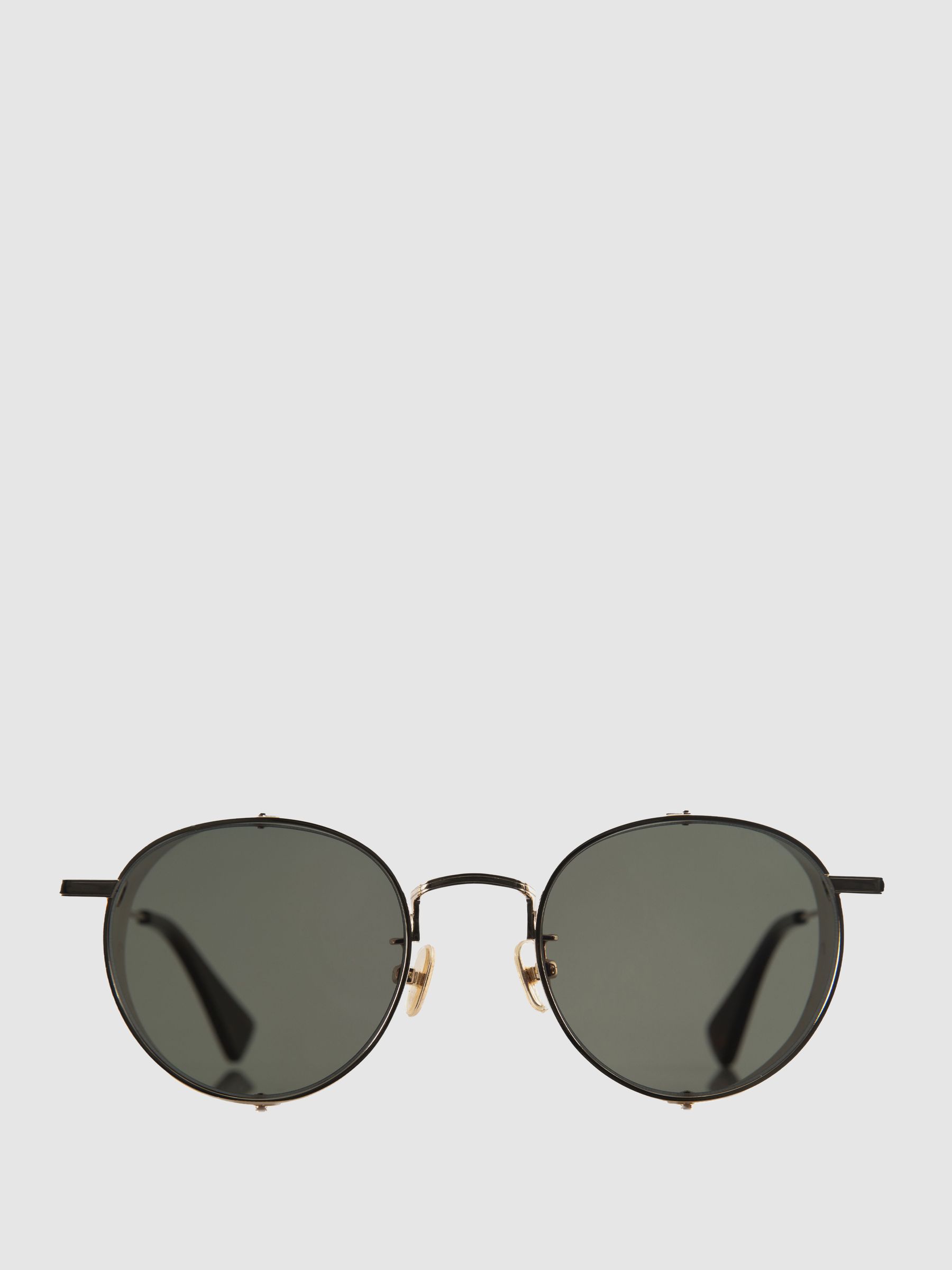 Curry and Paxton Side Shield Sunglasses in Tan