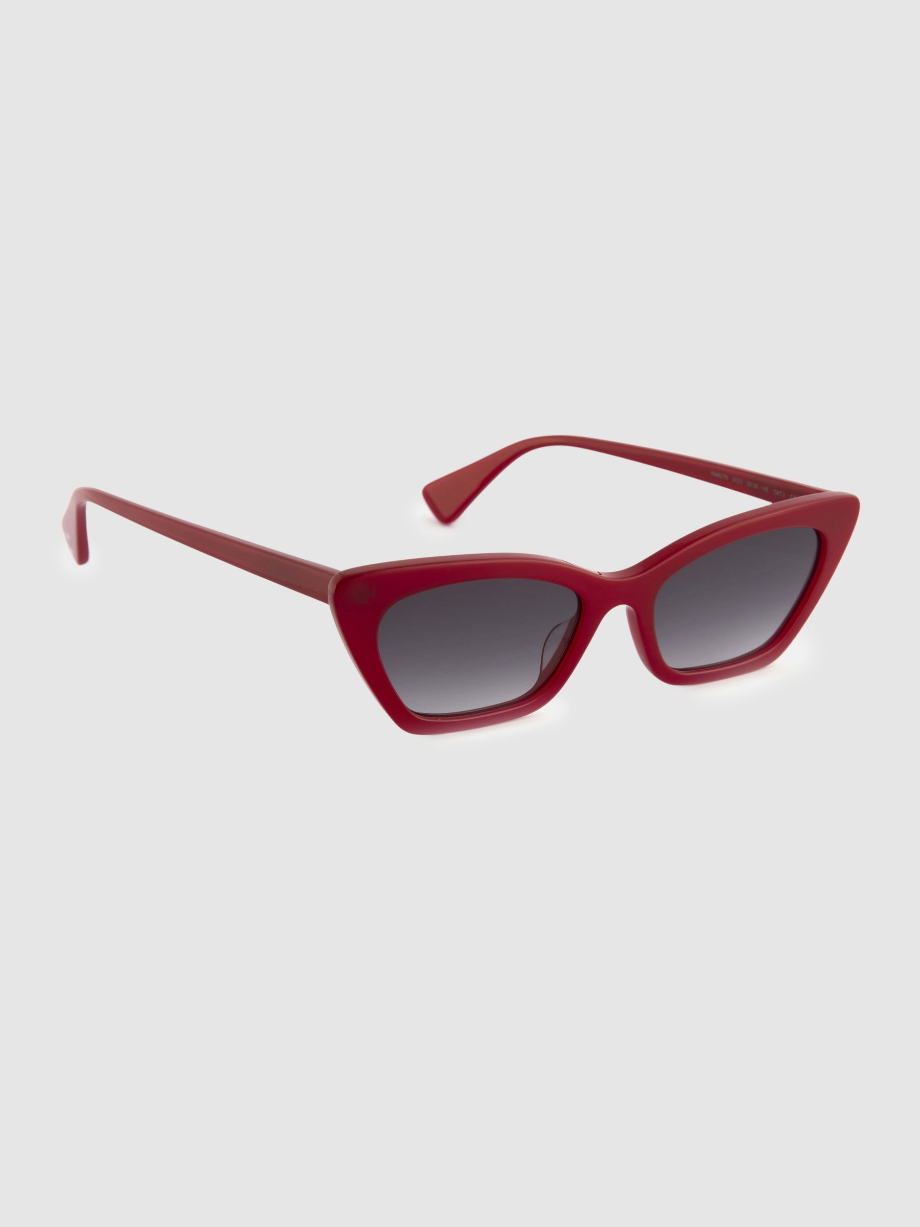 Curry and Paxton Cat Eye Sunglasses in Red