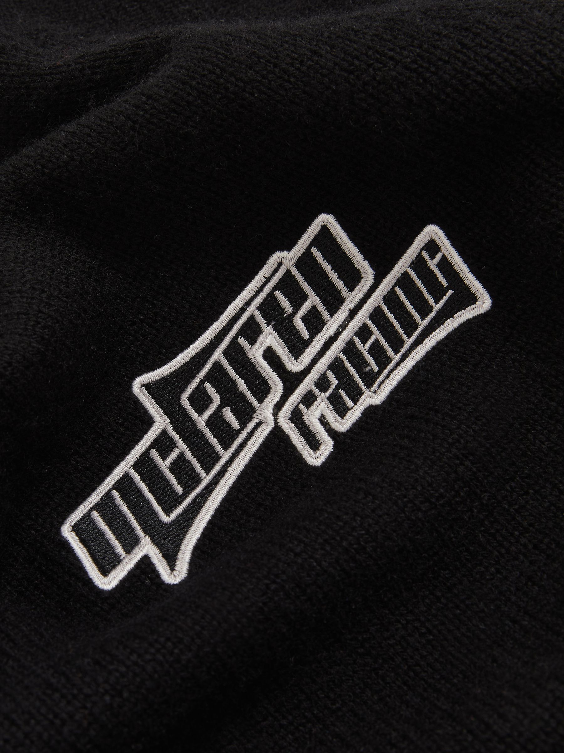 McLaren F1 Team Wool-Cashmere Varsity Cardigan in Black
