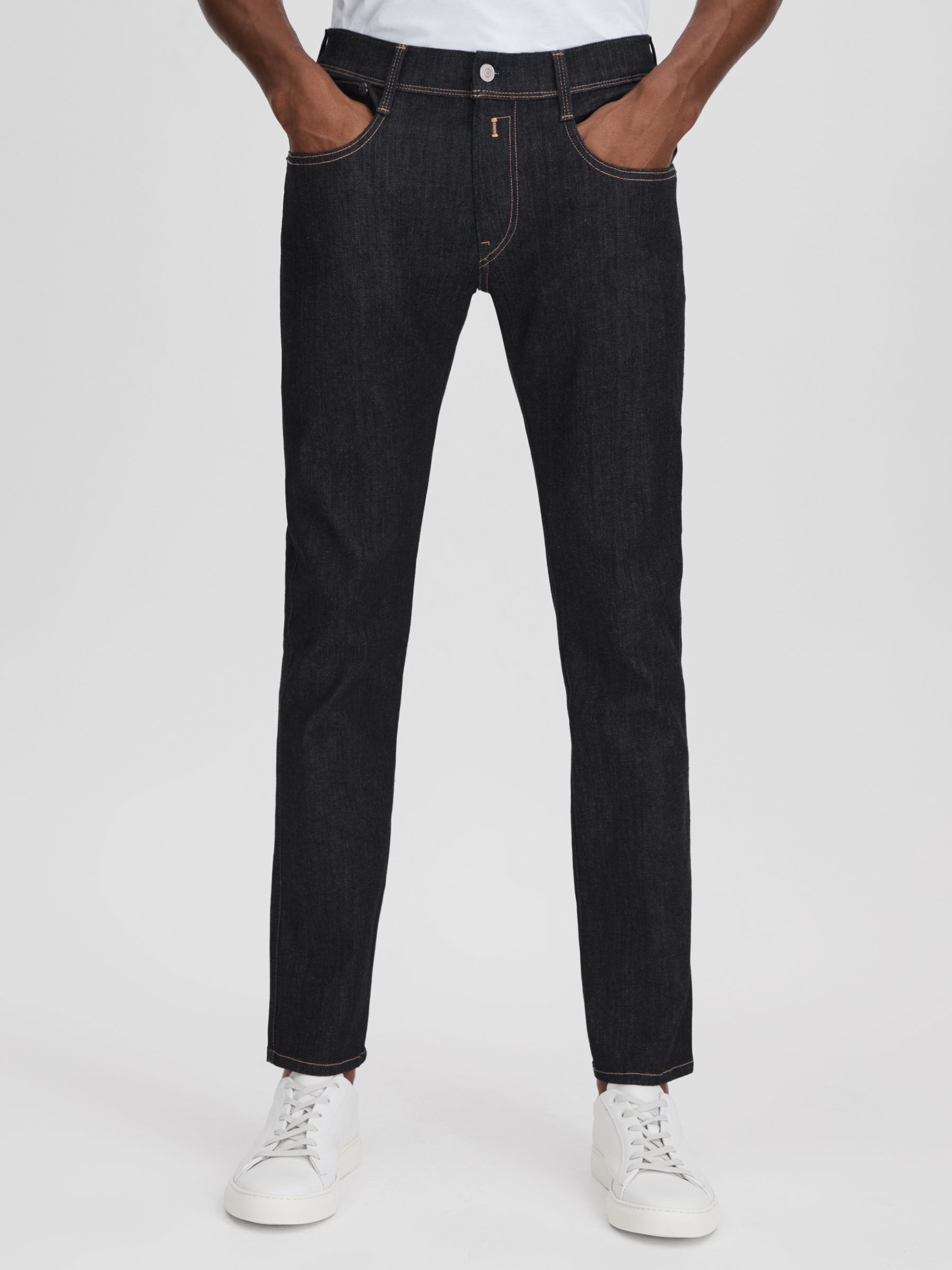 Replay Slim Fit Jeans in Dark Blue