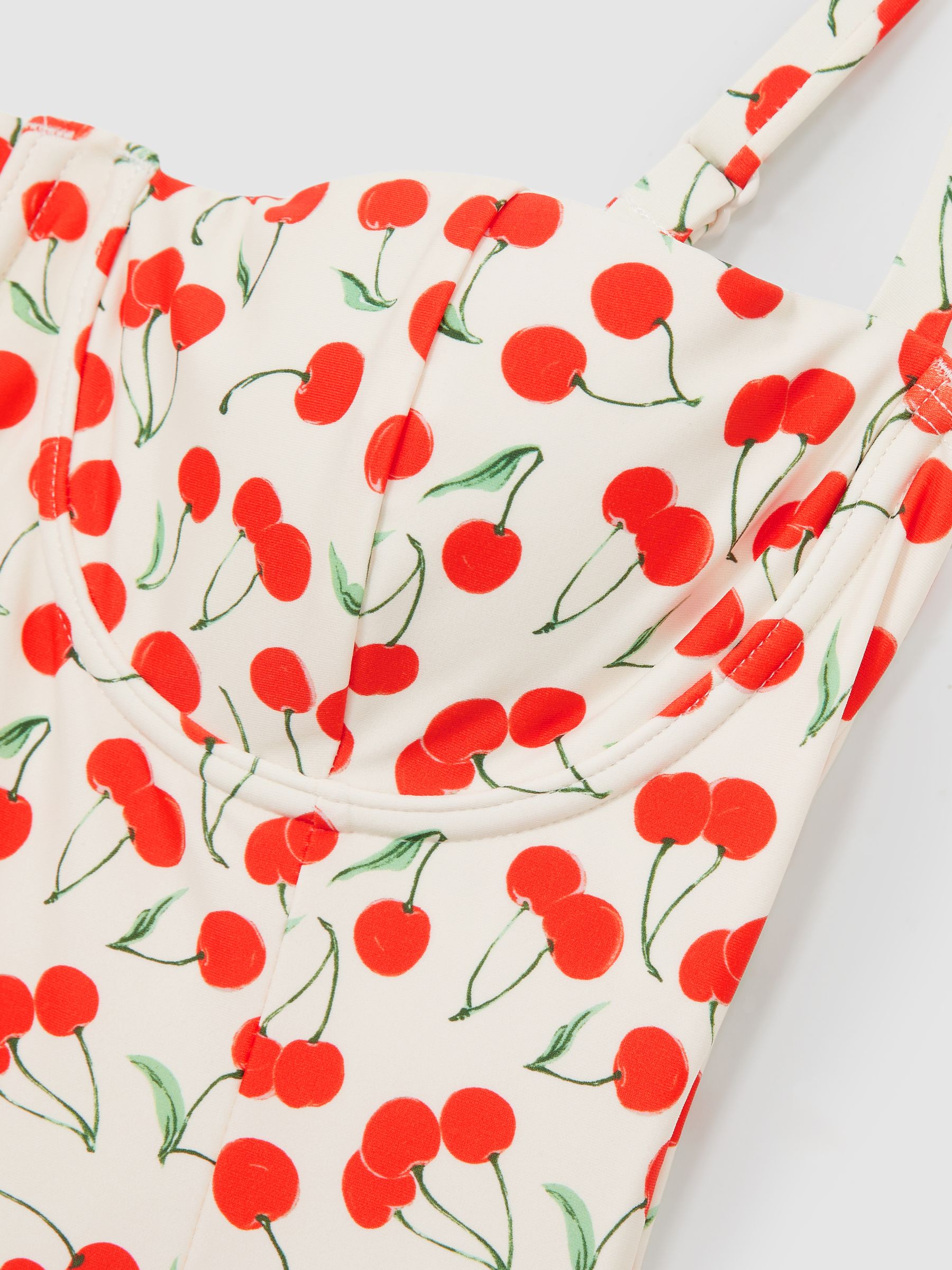 Good American Cherry-Print Swimsuit in Cherry