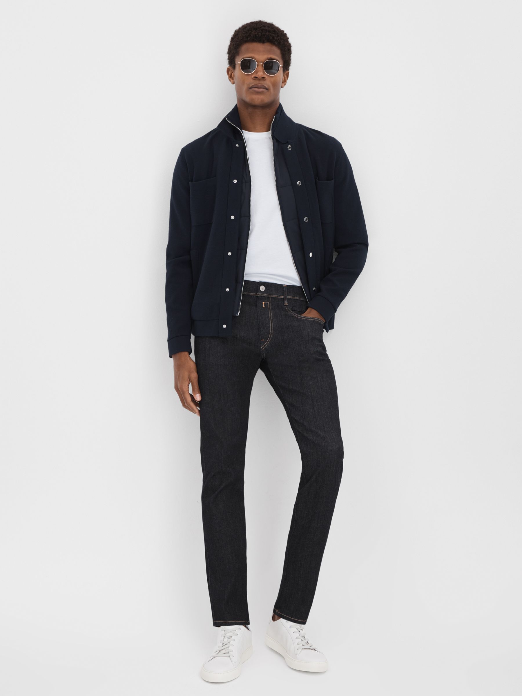 Replay Slim Fit Jeans in Dark Blue