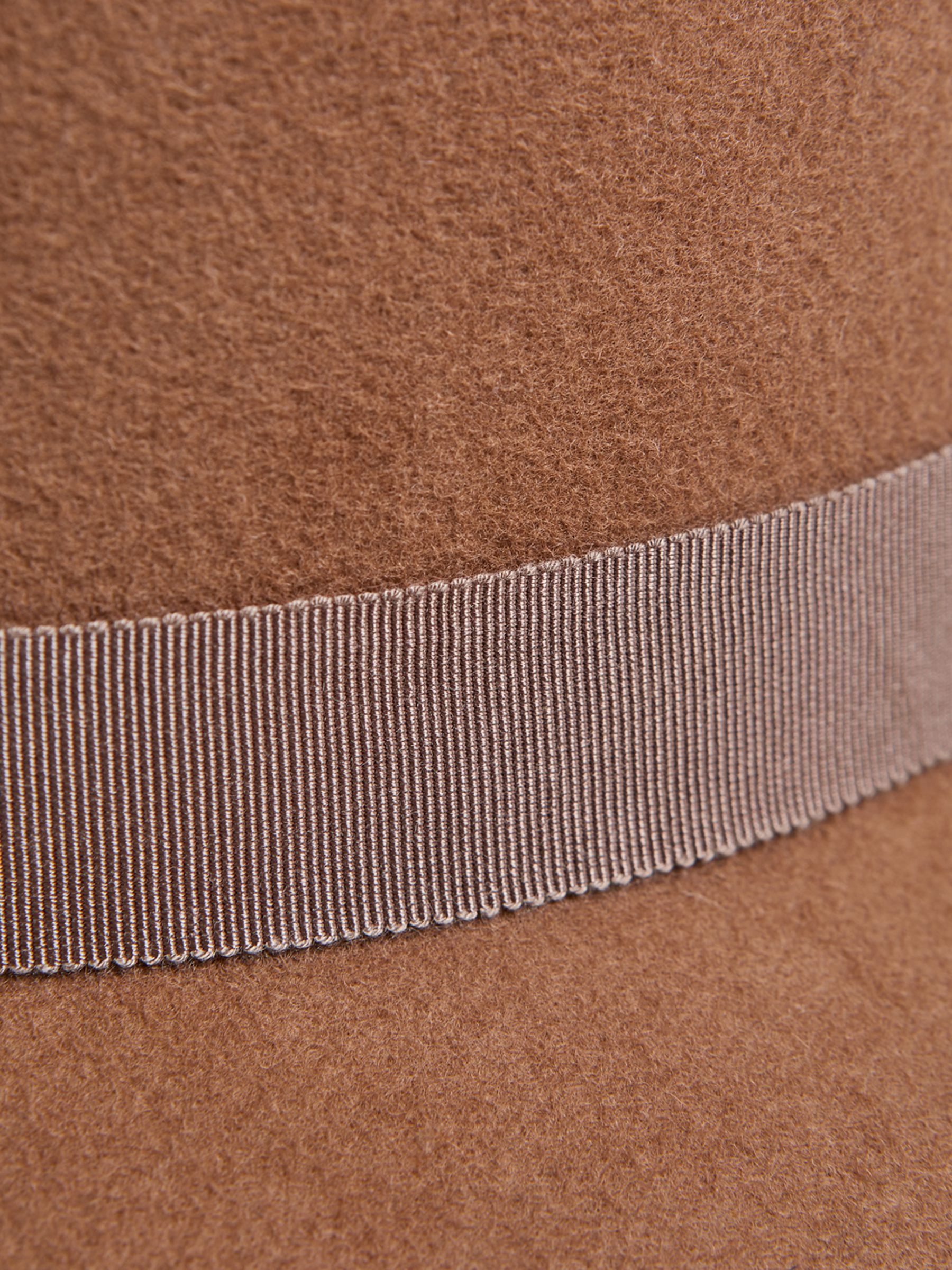 Wool Fedora Hat in Camel