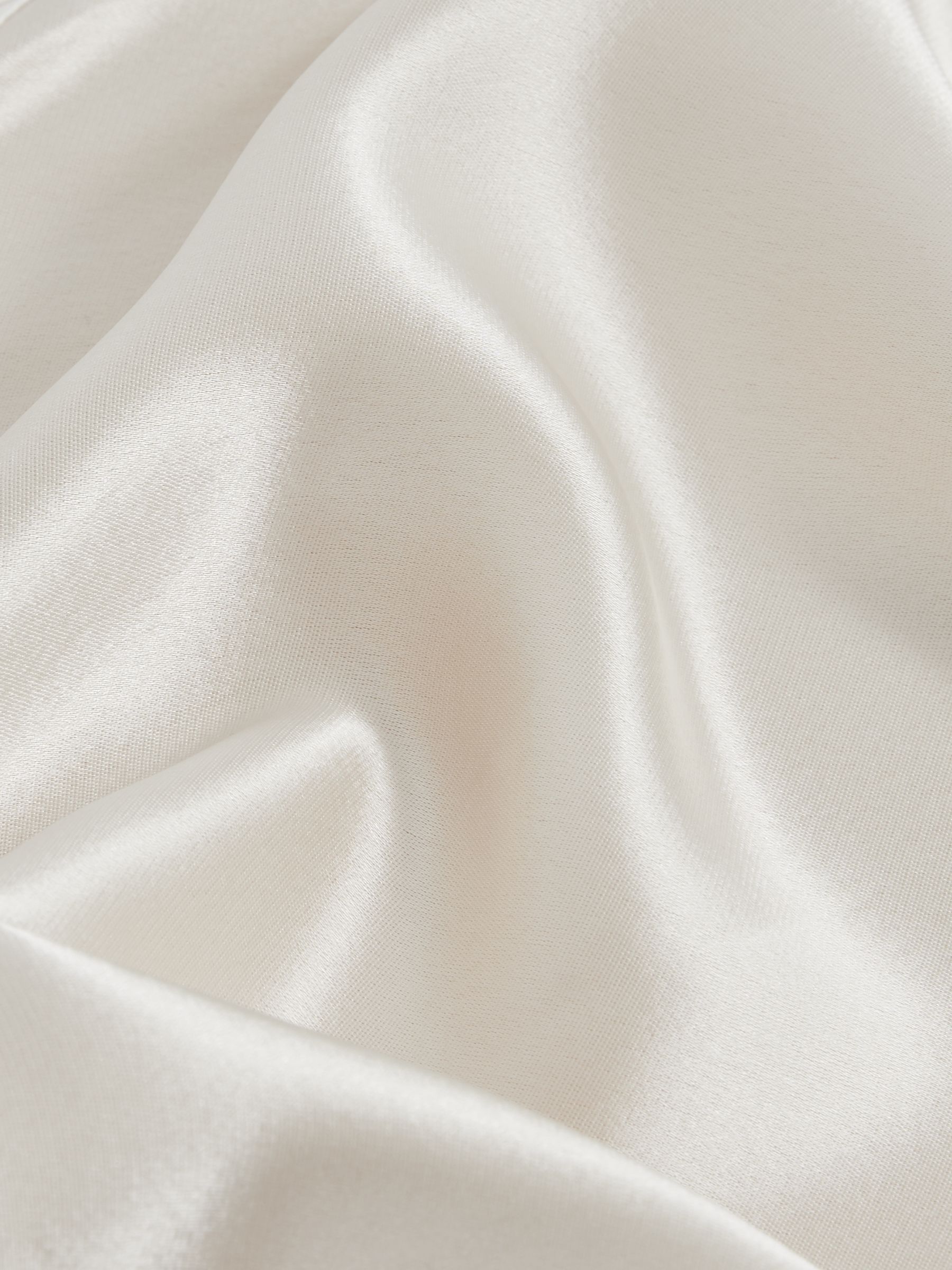 Acler Satin Colour Block Midi Dress in Ivory/Black