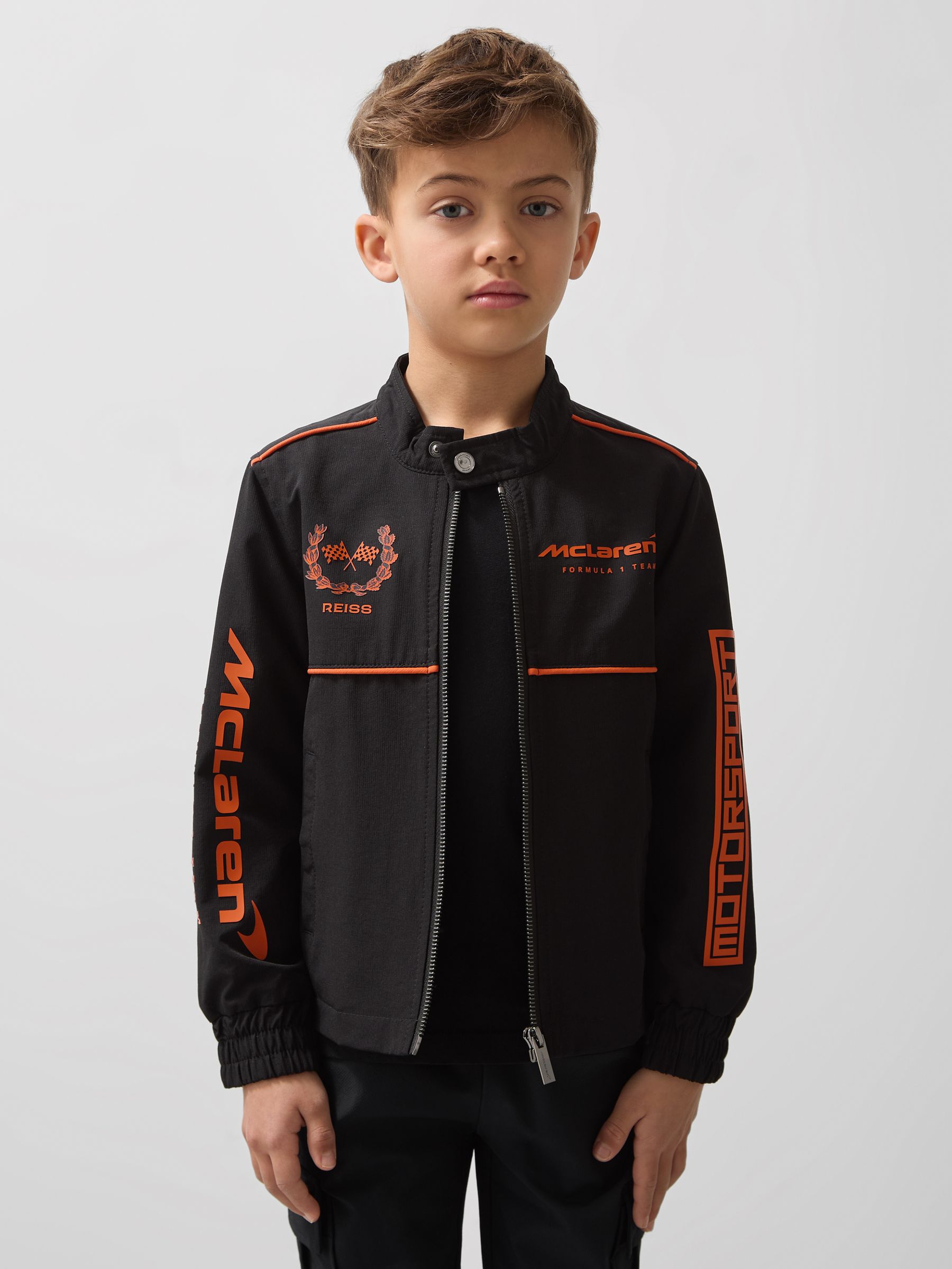 3-9 yrs Unisex Fit McLaren F1 Team Technical Logo Jacket in Black