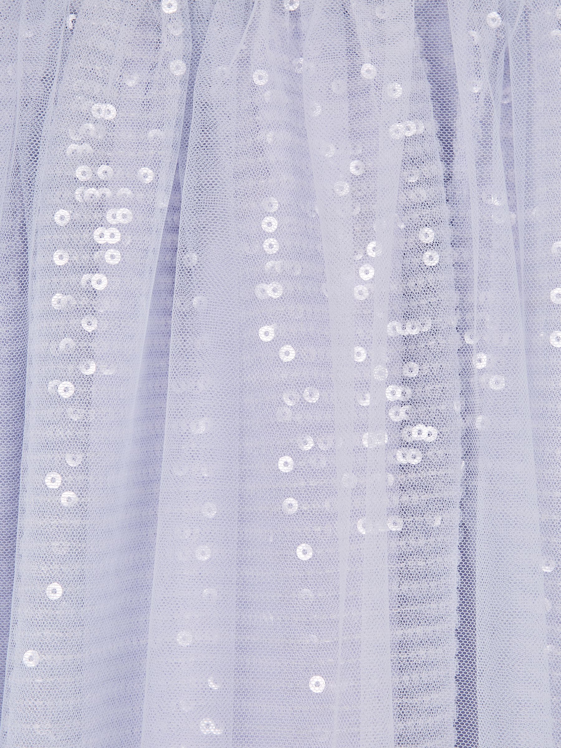 4-9 yrs Sequin Midi Skirt in Lilac