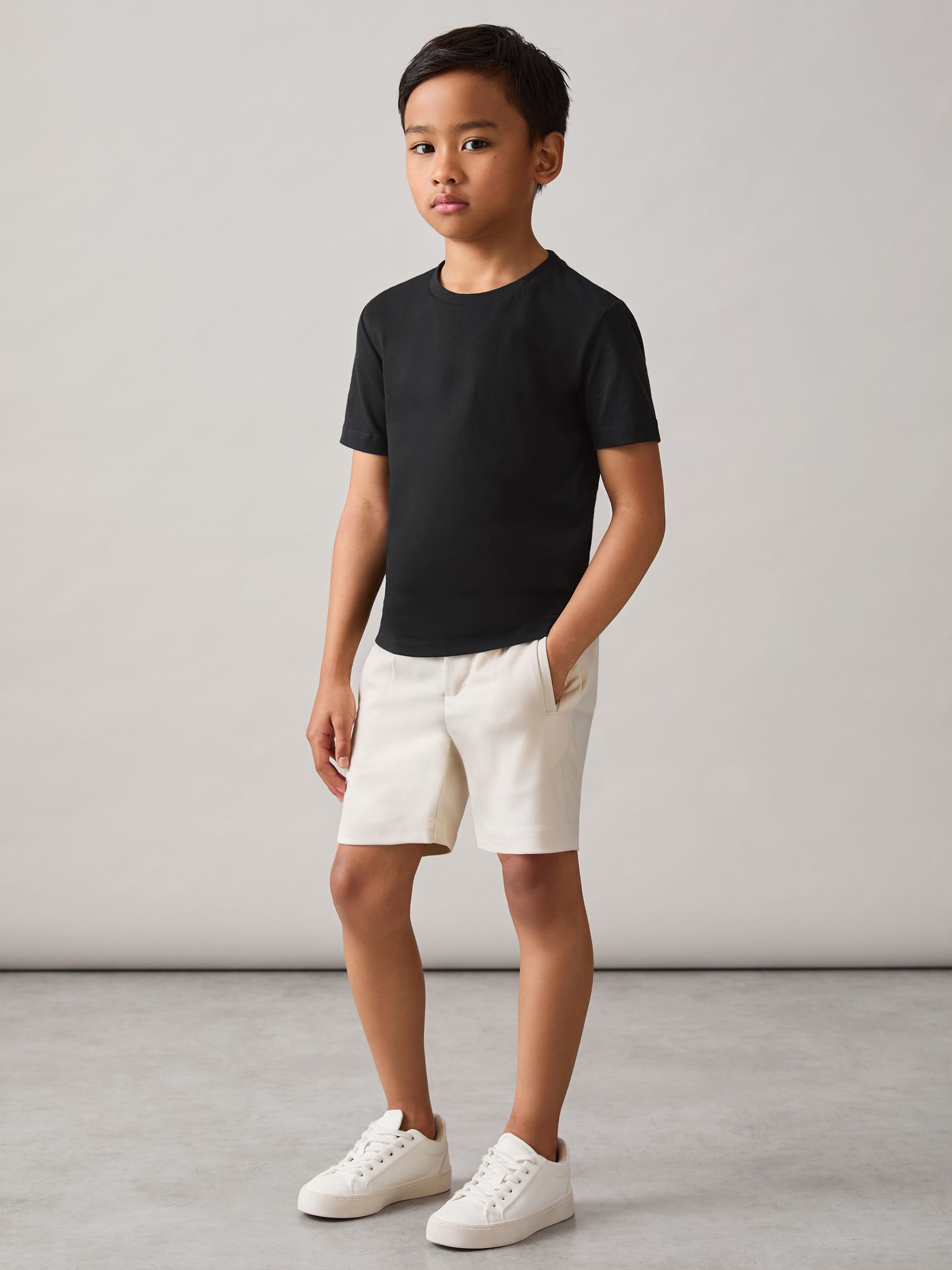 9-13 yrs Crew Neck T-Shirt in Black