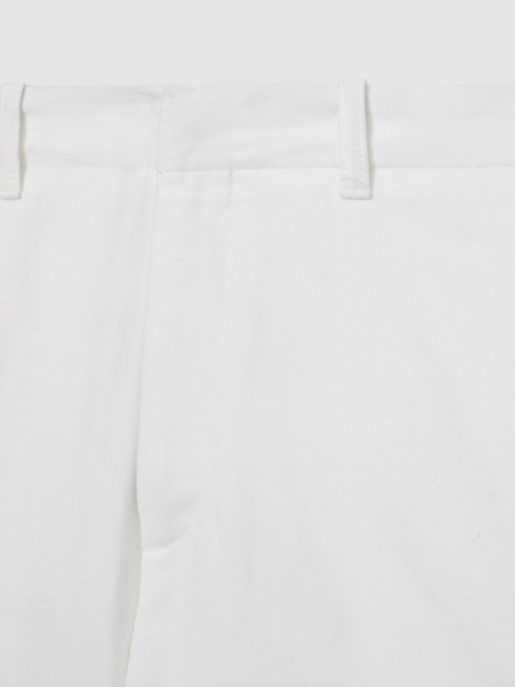 Atelier Cotton-Moleskin Cargo Trousers in White