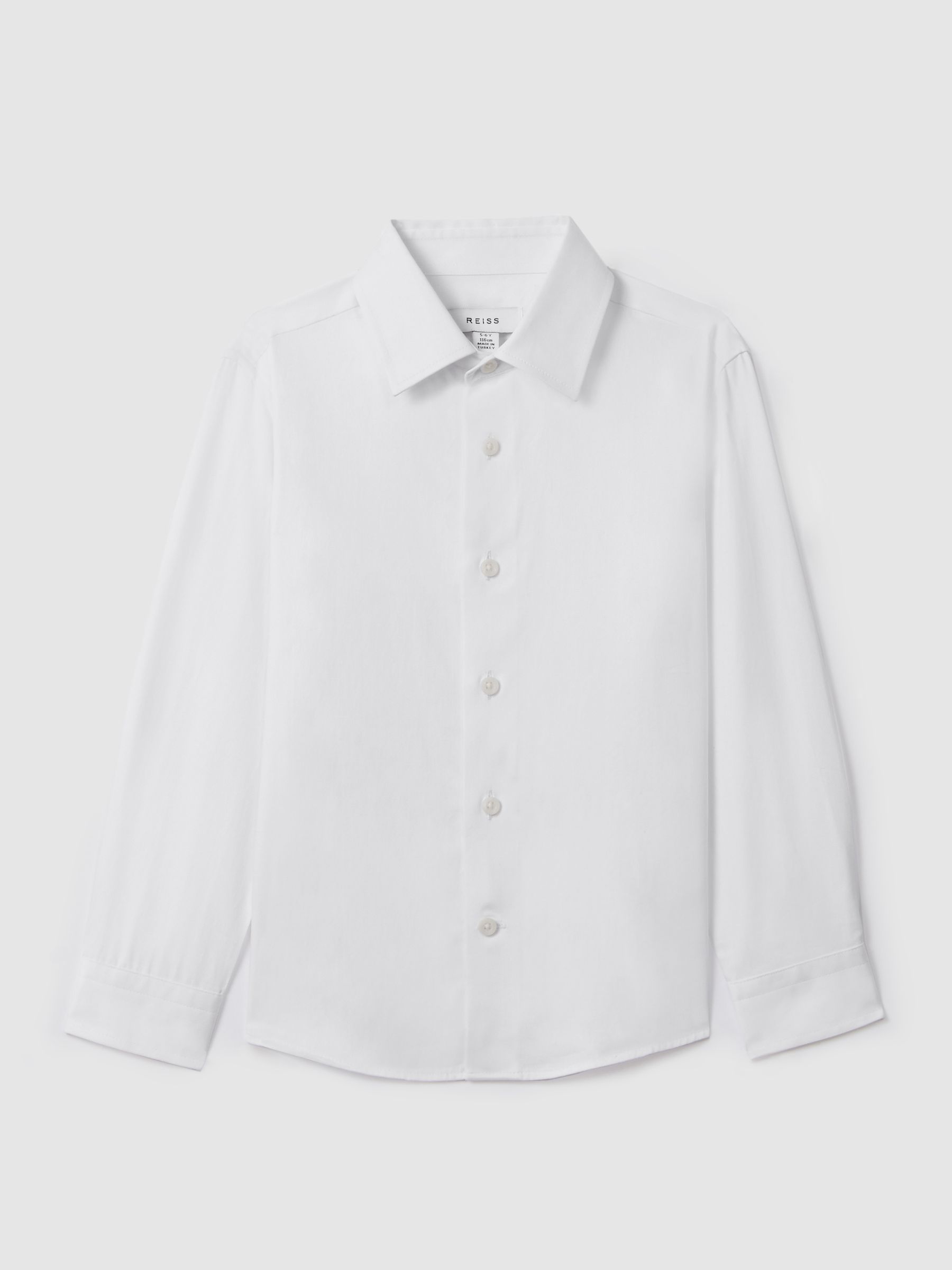 4-9 yrs Slim-Fit Cotton Shirt in White